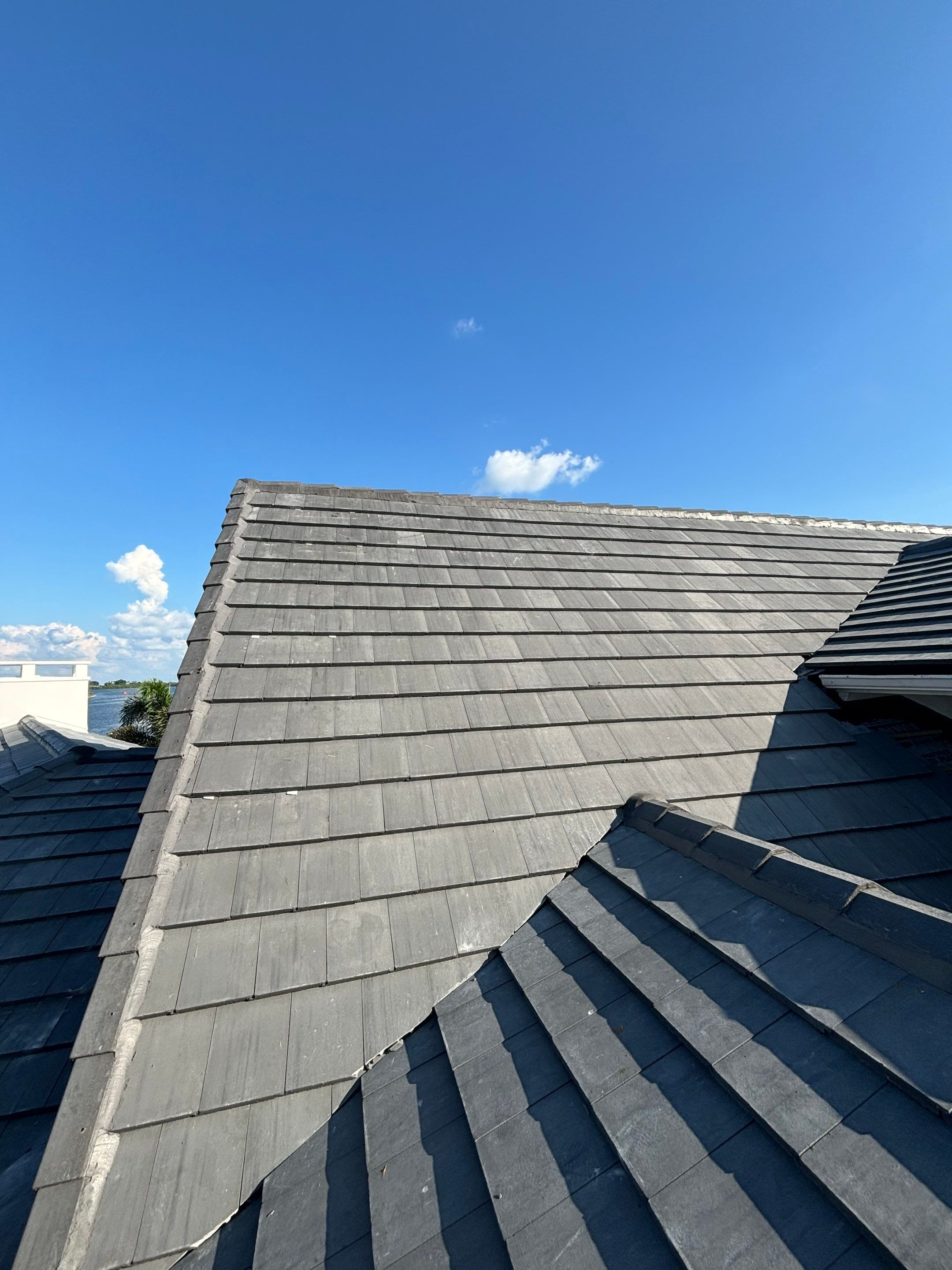 Charcoal Gray Concrete Tile by Reimagine Roofing