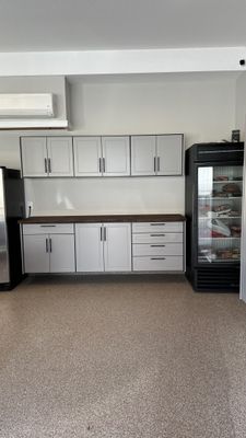 Robert B. upgraded his garage with cabinets and slotwall
