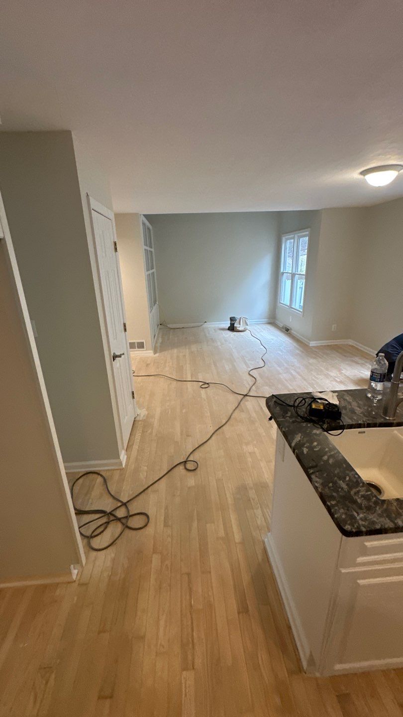 Hardwood Refinishing Project in Canonsburg by Floors in a Day, Inc