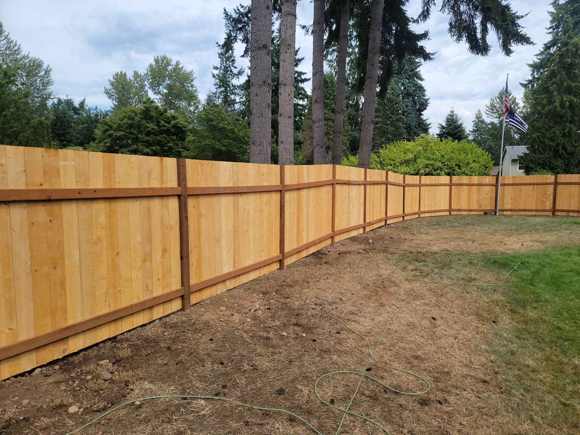 6 ft privacy fence by Long Range Customs LLC