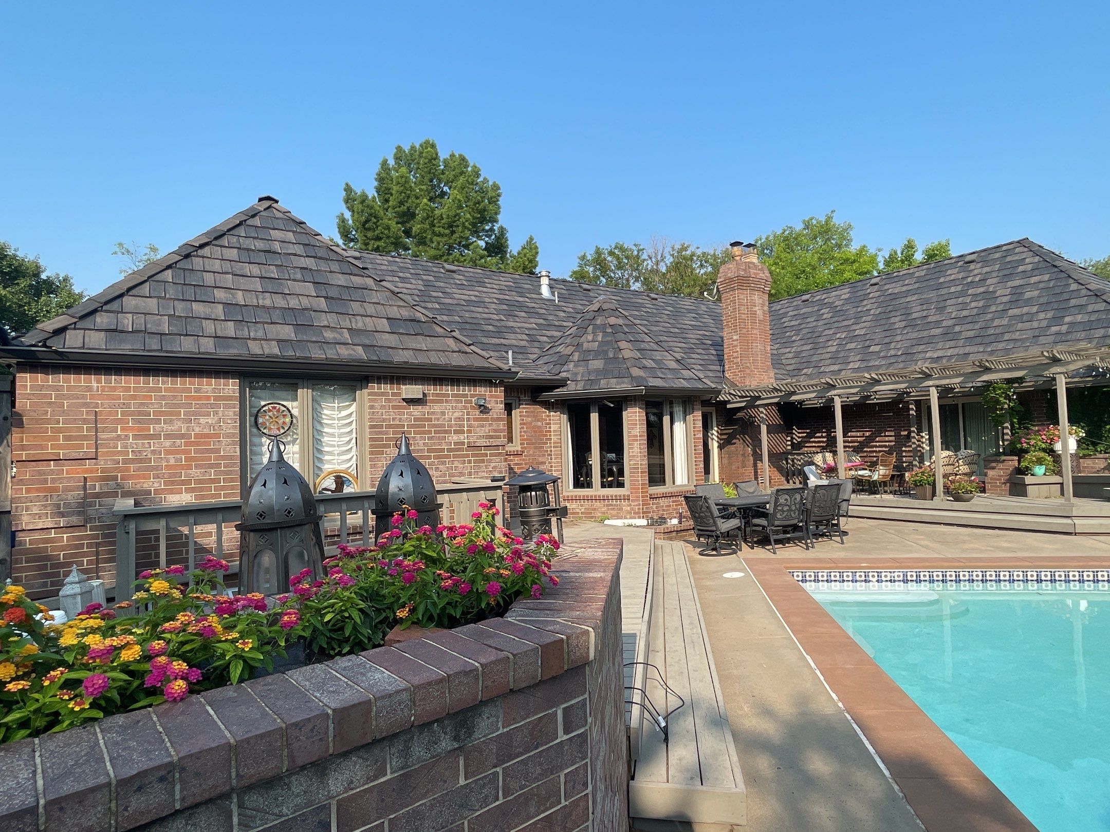Residential Roofing Installation using Black Oak Shake by Eaton Roofing 