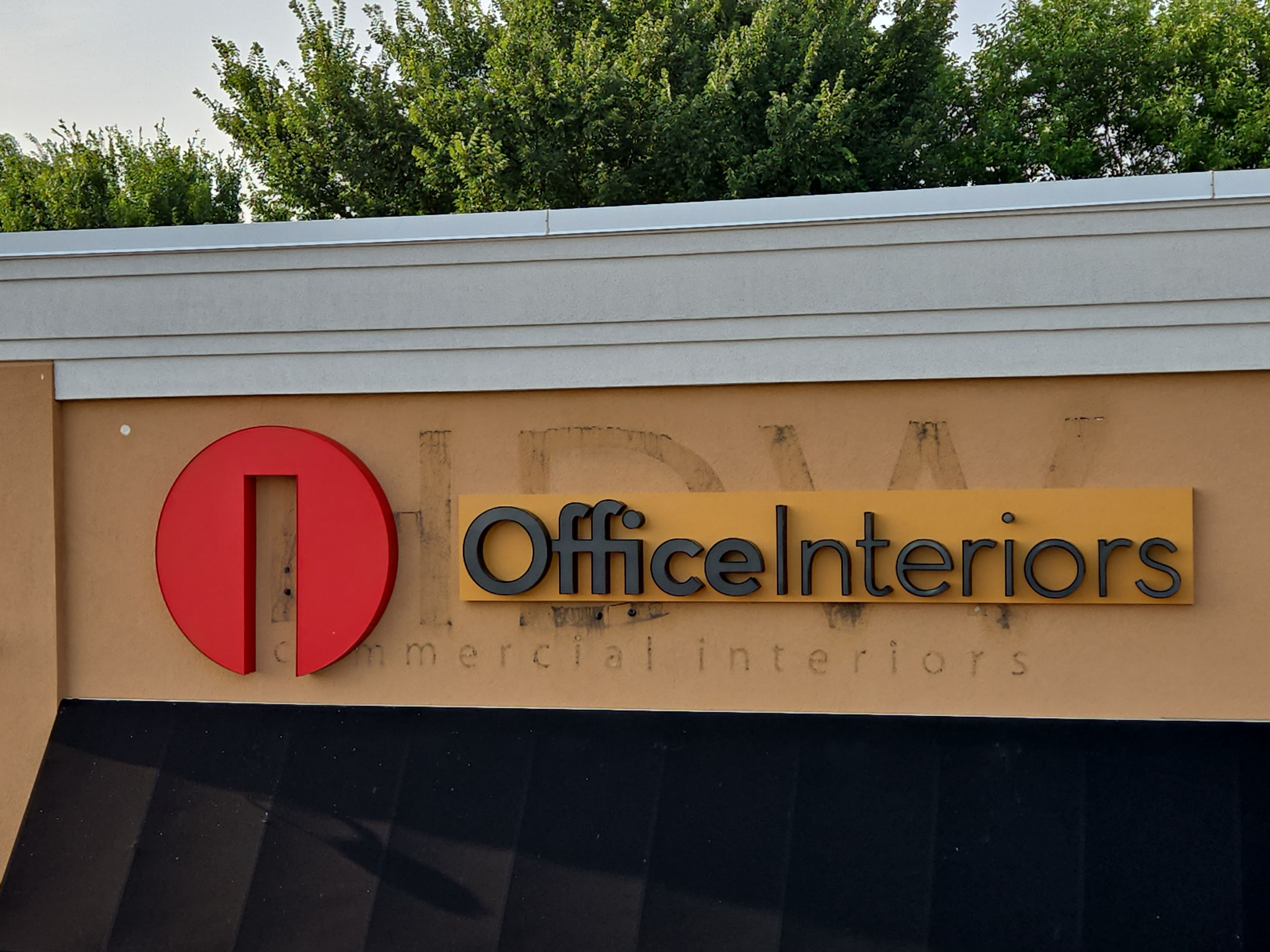 Office Interiors Signage Replacement and LED Channel Letter Installation by Hayes Design co