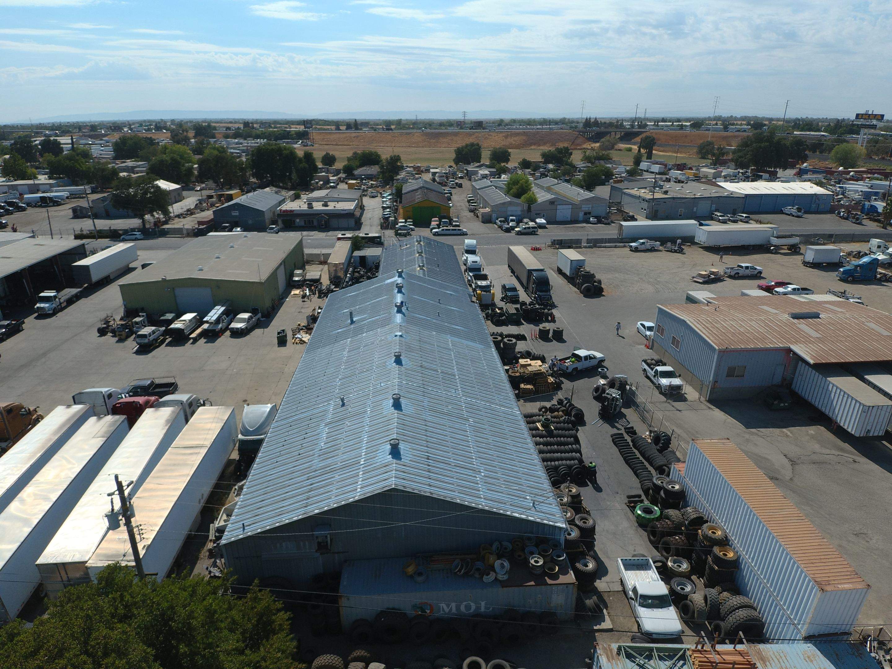 MR Roofing system using Conklin Benchmark/PUMA XL fabric and coating by Straight Edge Roofing Inc