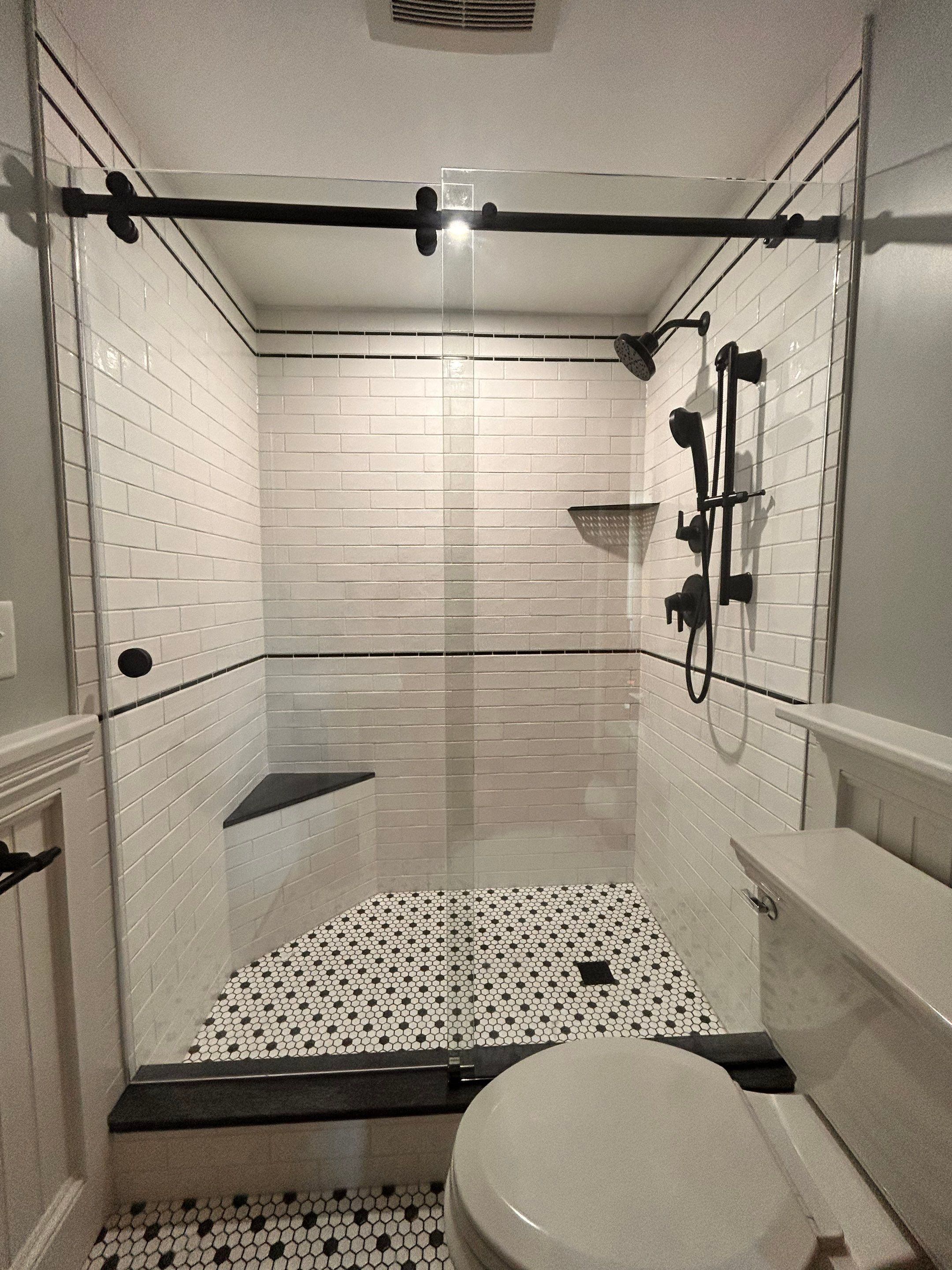 CRL Deluxe Serenity Shower using Tempered Shower Glass by Cheshire Glass Company