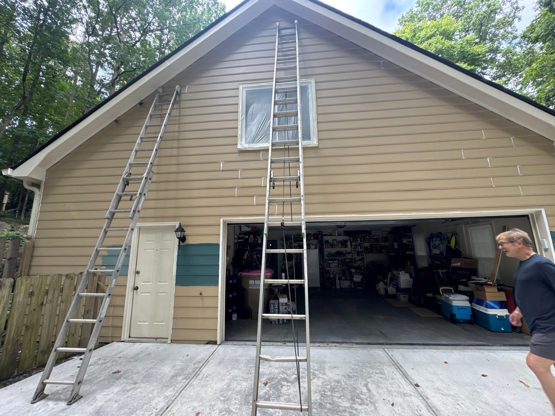 Two-Story Exterior Repainting and Color Transformation in Marietta by Swift Home Renovations