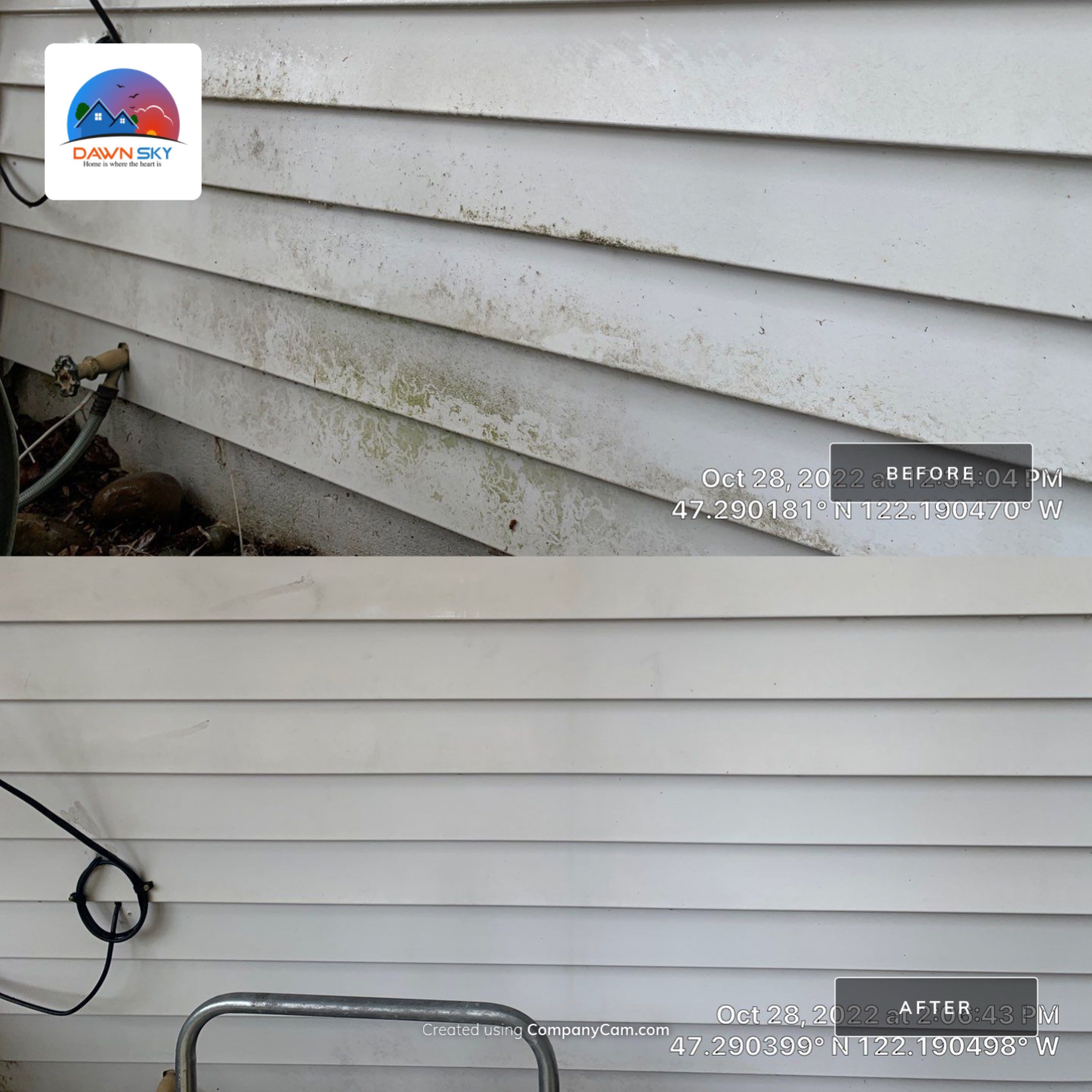 House Washing using SH & H2O by DawnSky LLC