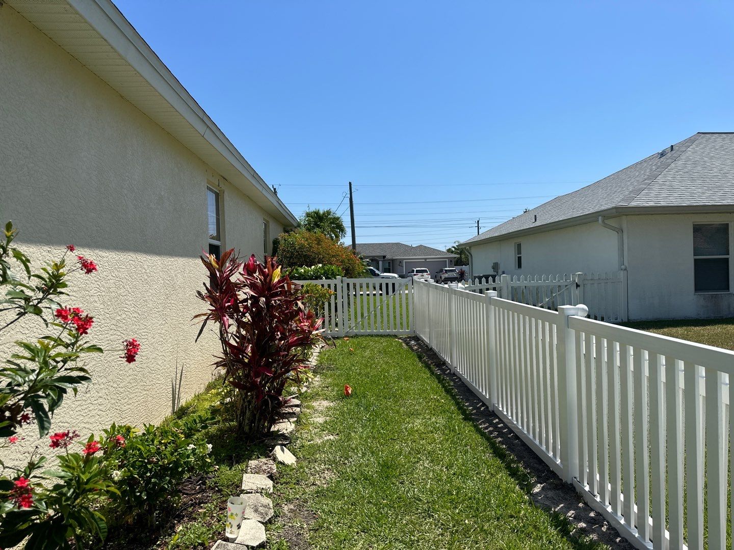 White Vinyl Picket Fence using 4Ft White Vinyl Picket Fence by Asap fence and gates, LLC