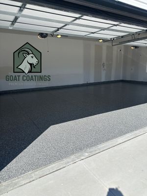 4 Stall Garage - Wombat Flake by Goat Coatings