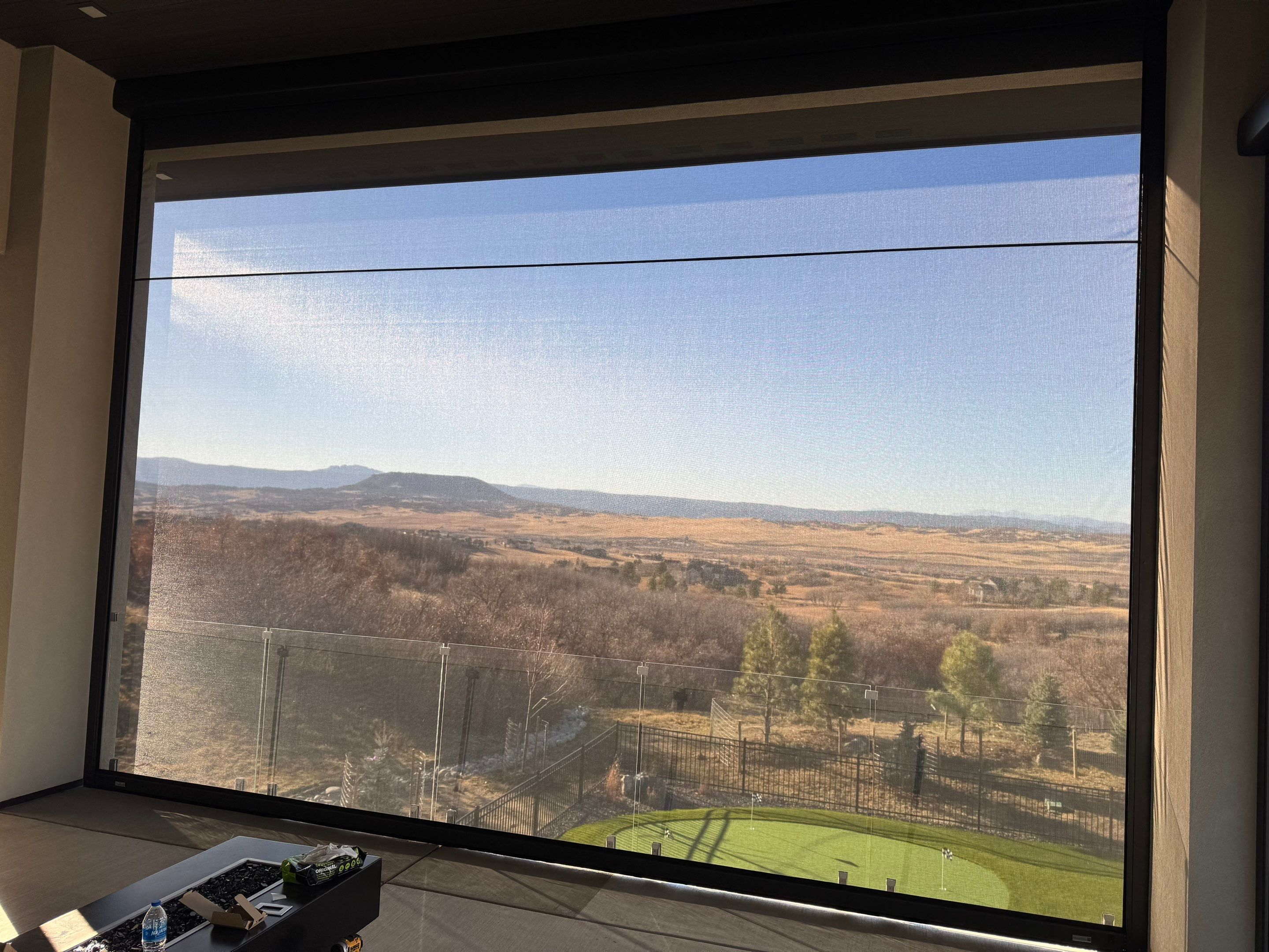 Exterior All-Weather MagnaTrack Screens Installation using Progressive MagnaTrack Screens by Outdoor Solutions Colorado