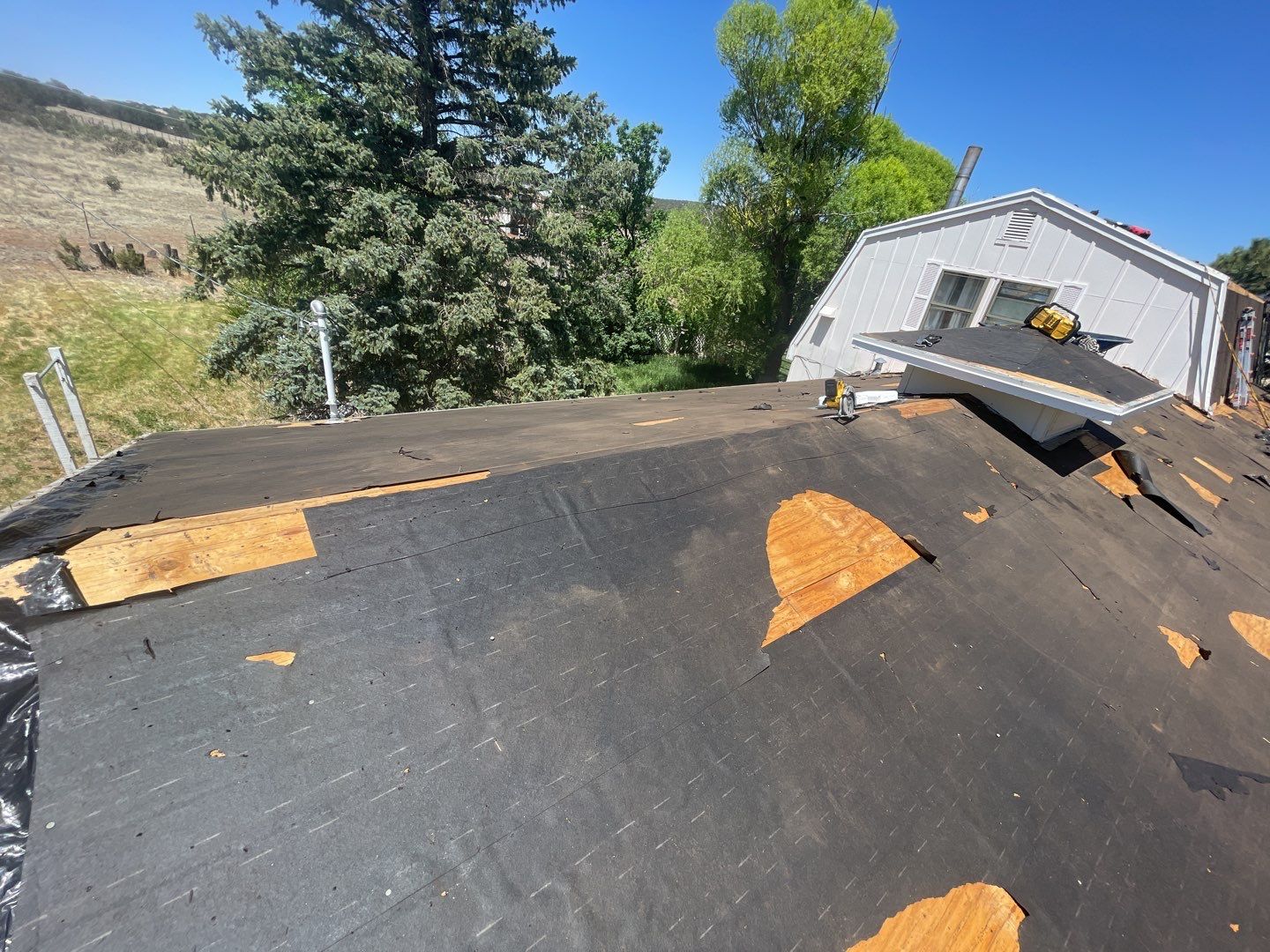 Architectural Shingle Roof Replacement with gutters and downspouts for Edgewood Home by Doyle Roof Masters Inc