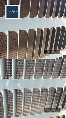 AC Coil Chemical Cleaning using Special AC Chemical Cleaner