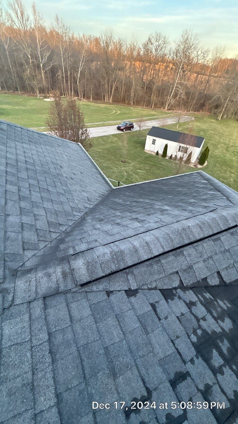 Residential Roofing Installation using Malarkey Vista AR Shingles (Black Oak) by Koontz Construction