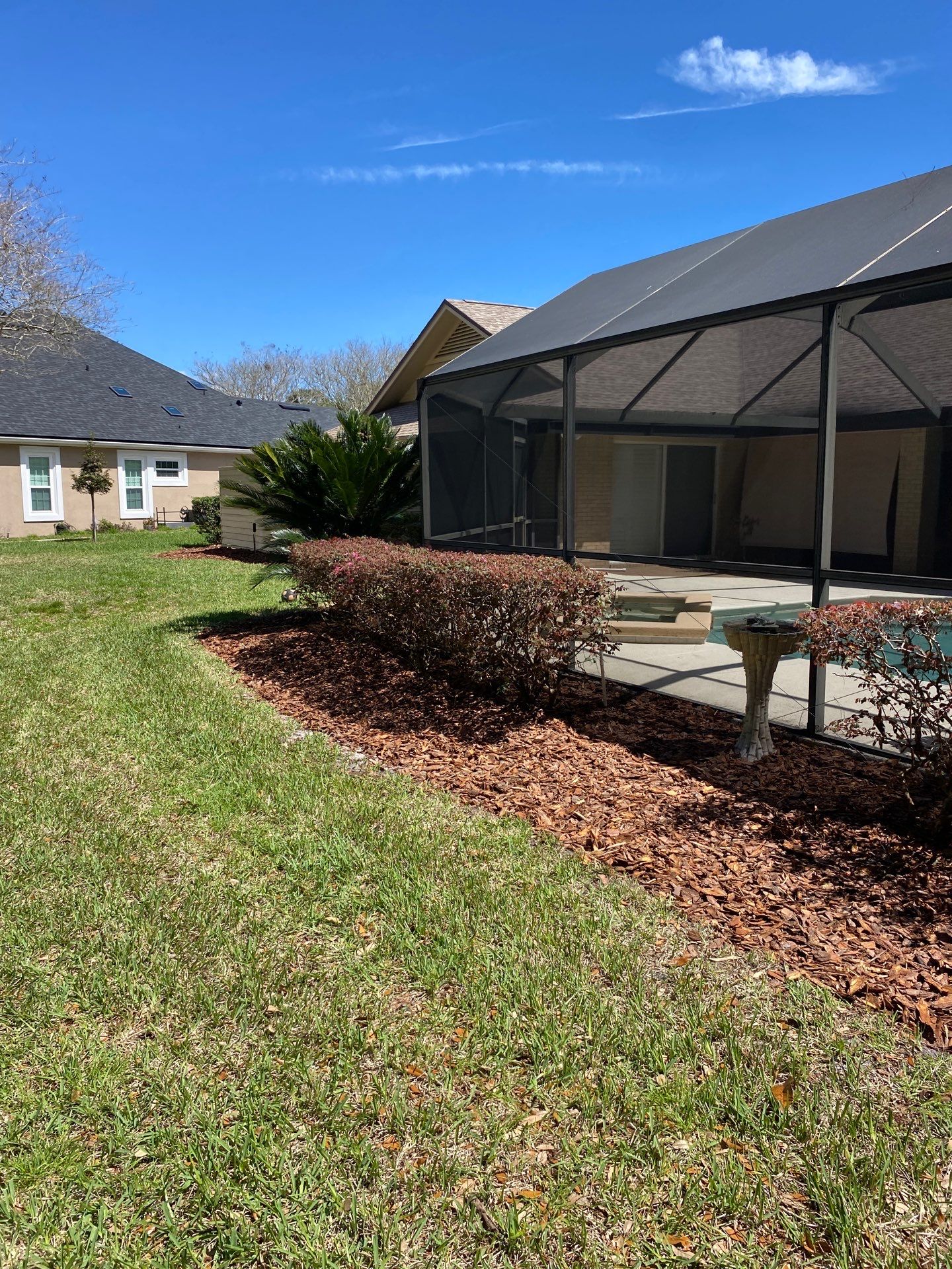 Deerwood Resident | Pine Bark Install by ProGreen Services