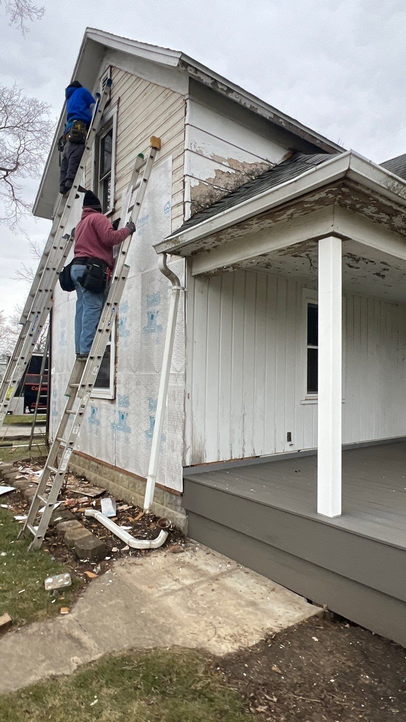 Residential fascia replacement using Exterior Portfolio 4.5 DL - Peppercorn by Nitro Roofing and Construction