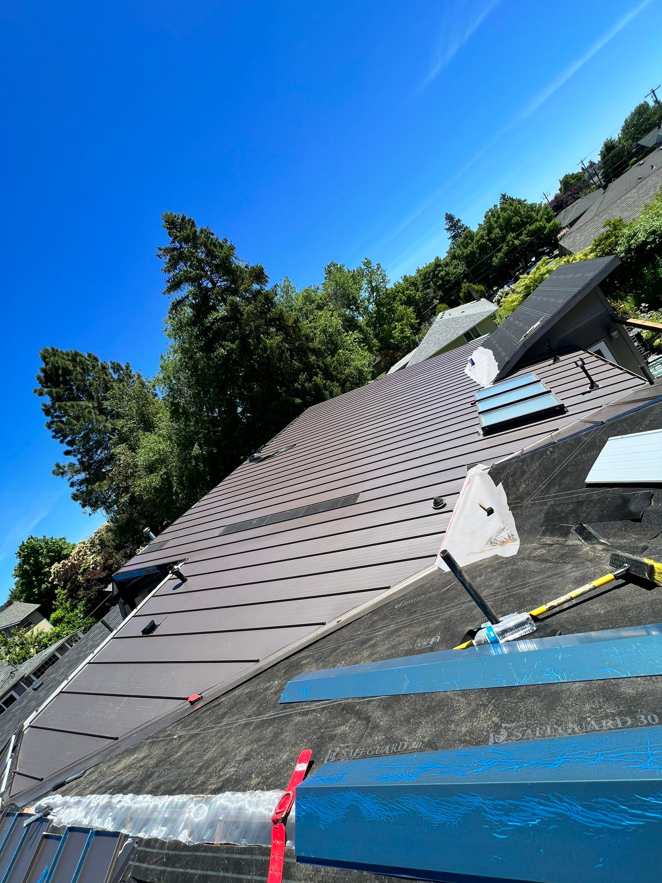 Taylor Metal Roof System Color: Vintage  by Orezona Building & Roofing Company, Inc.