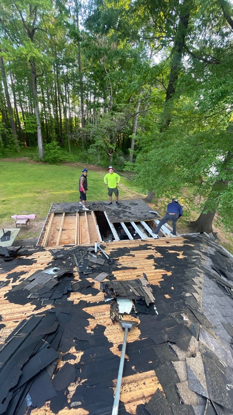 Roof replacement and interior repair by hail and wind damage by Just Brilliant Restoration JBR