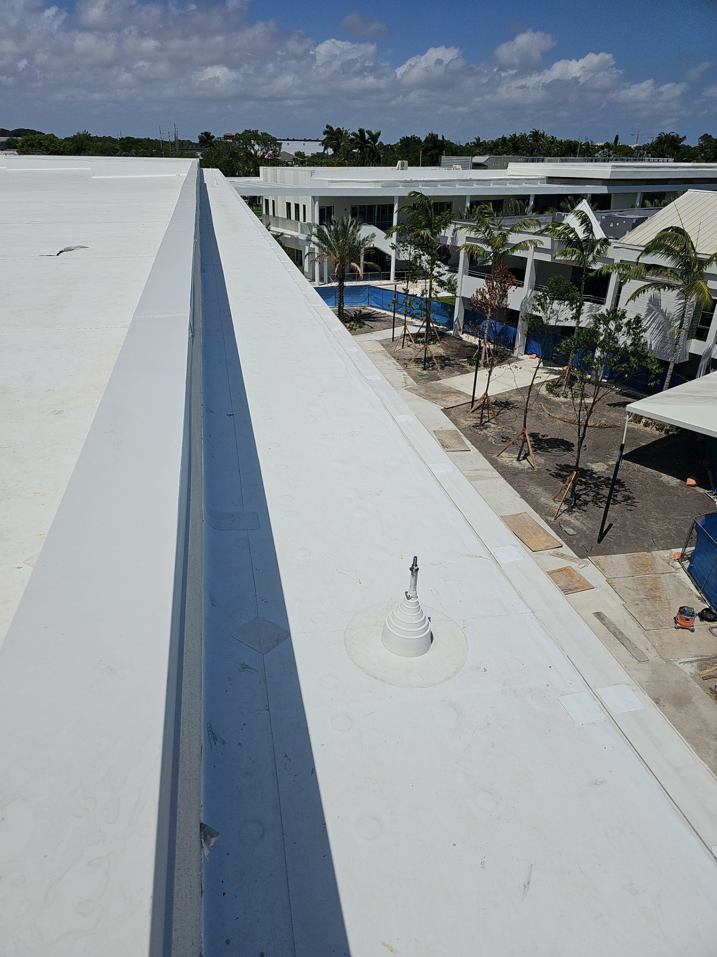 Commercial TPO Membrane Roof Installation at Pinecrest Educational Facility by AJF ROOFING INC