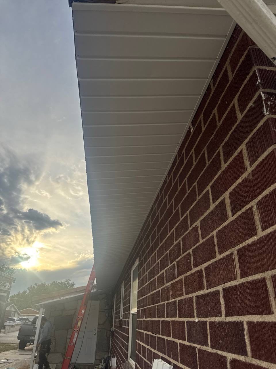 Salt Lake City | Gable Board & Batten & Roofline Overhaul | White by Ideal Siding Utah