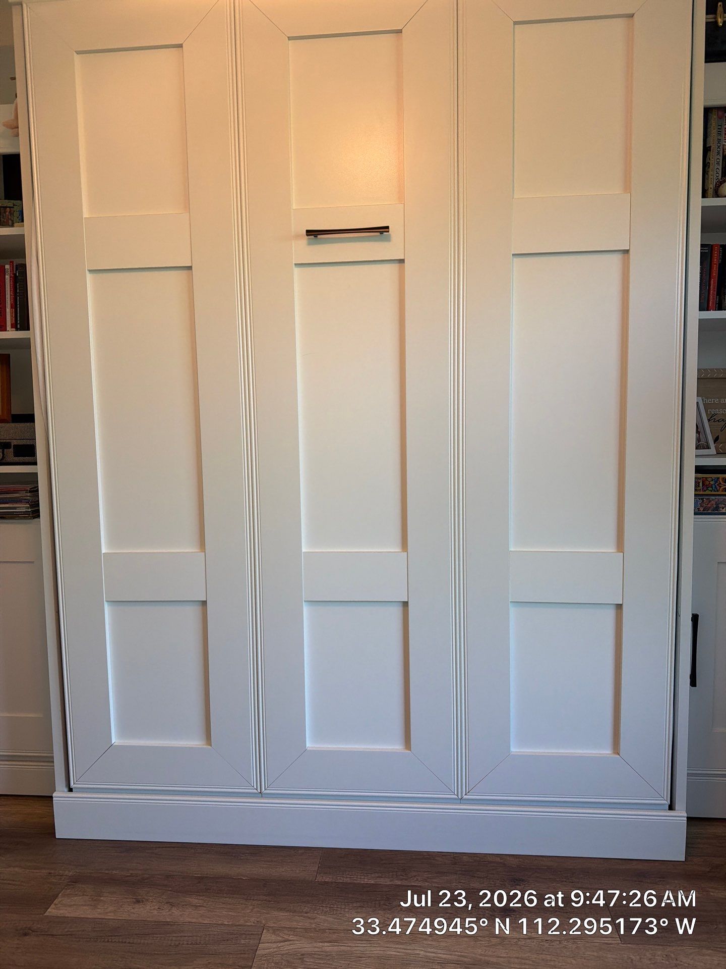 Custom Murphy Bed and Integrated Home Office Workspace in Avondale by CompanyCam Sales Demo
