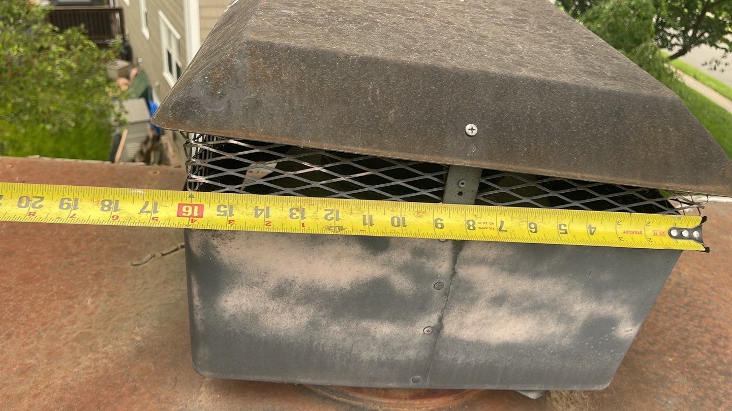 Gutter Cleaning Chimney top repair by A Plus Exterior