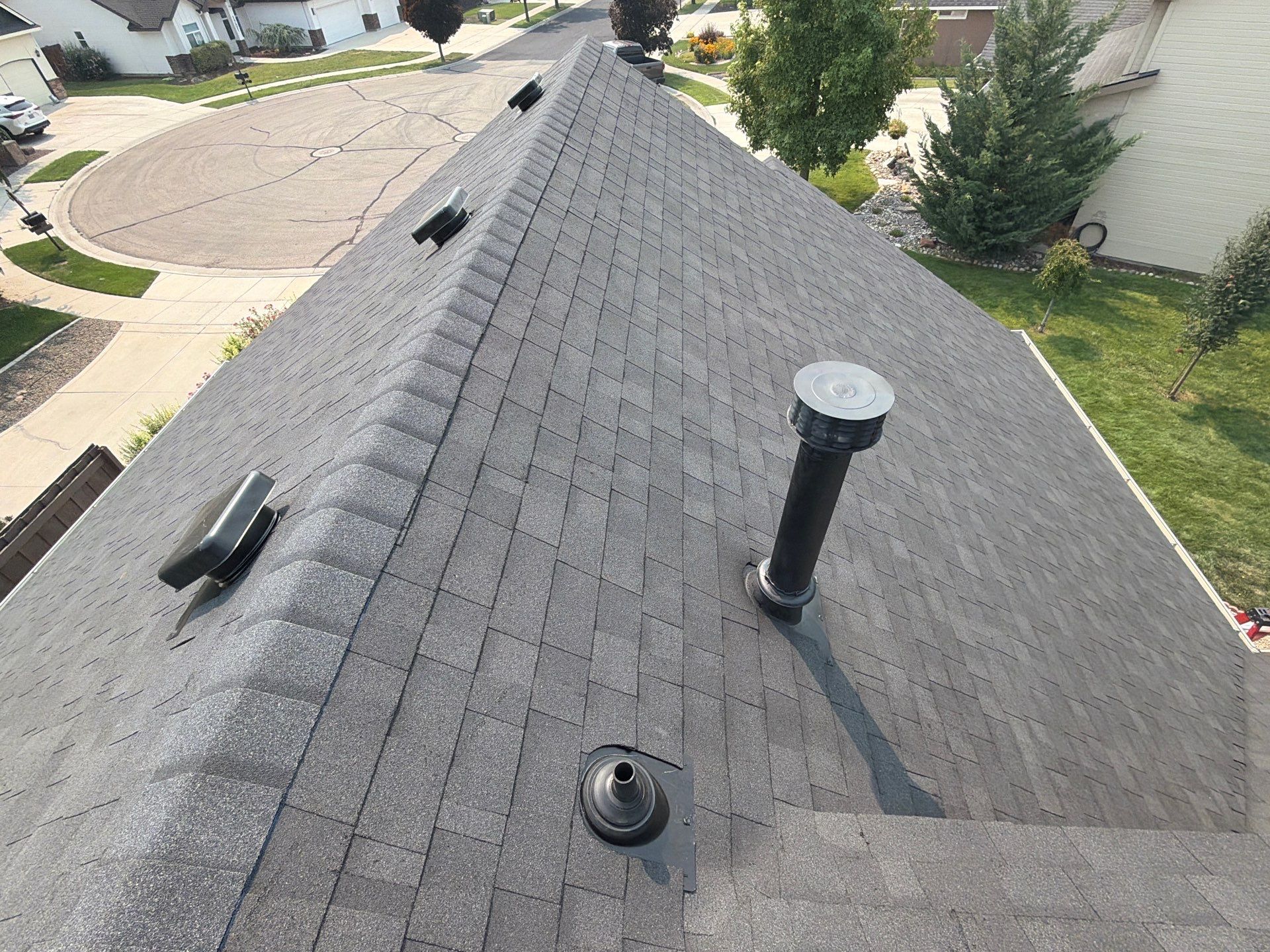 Asphalt Shingle Roof Replacement for Two-Story Home in Meridian by Olive Roofing