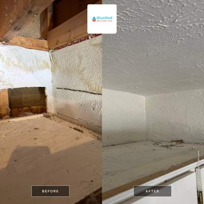 Finished Garage repair in Granger