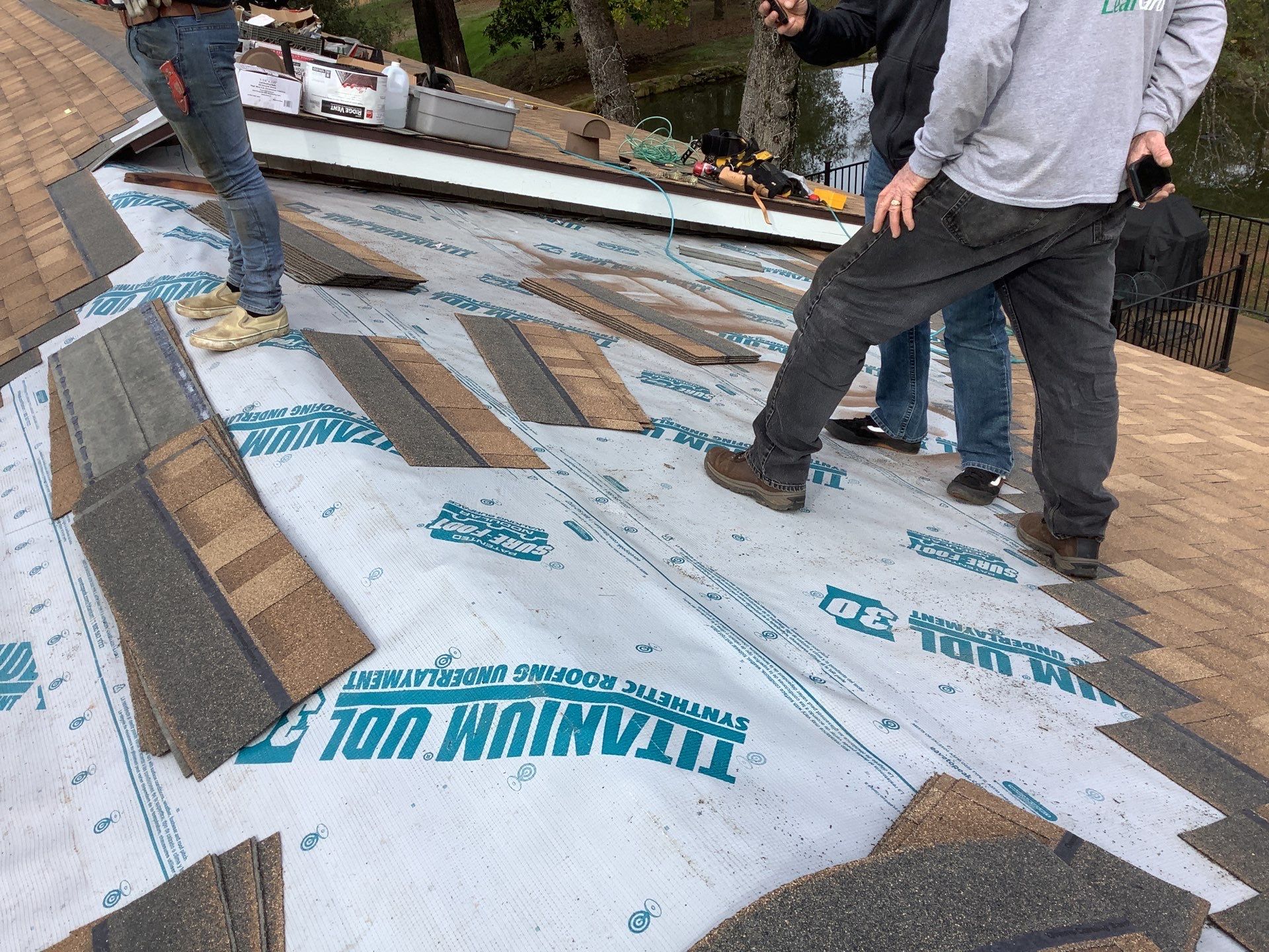 Residential Roofing Installation using Owens Corning Roofing Shingles by Byers Enterprises 
