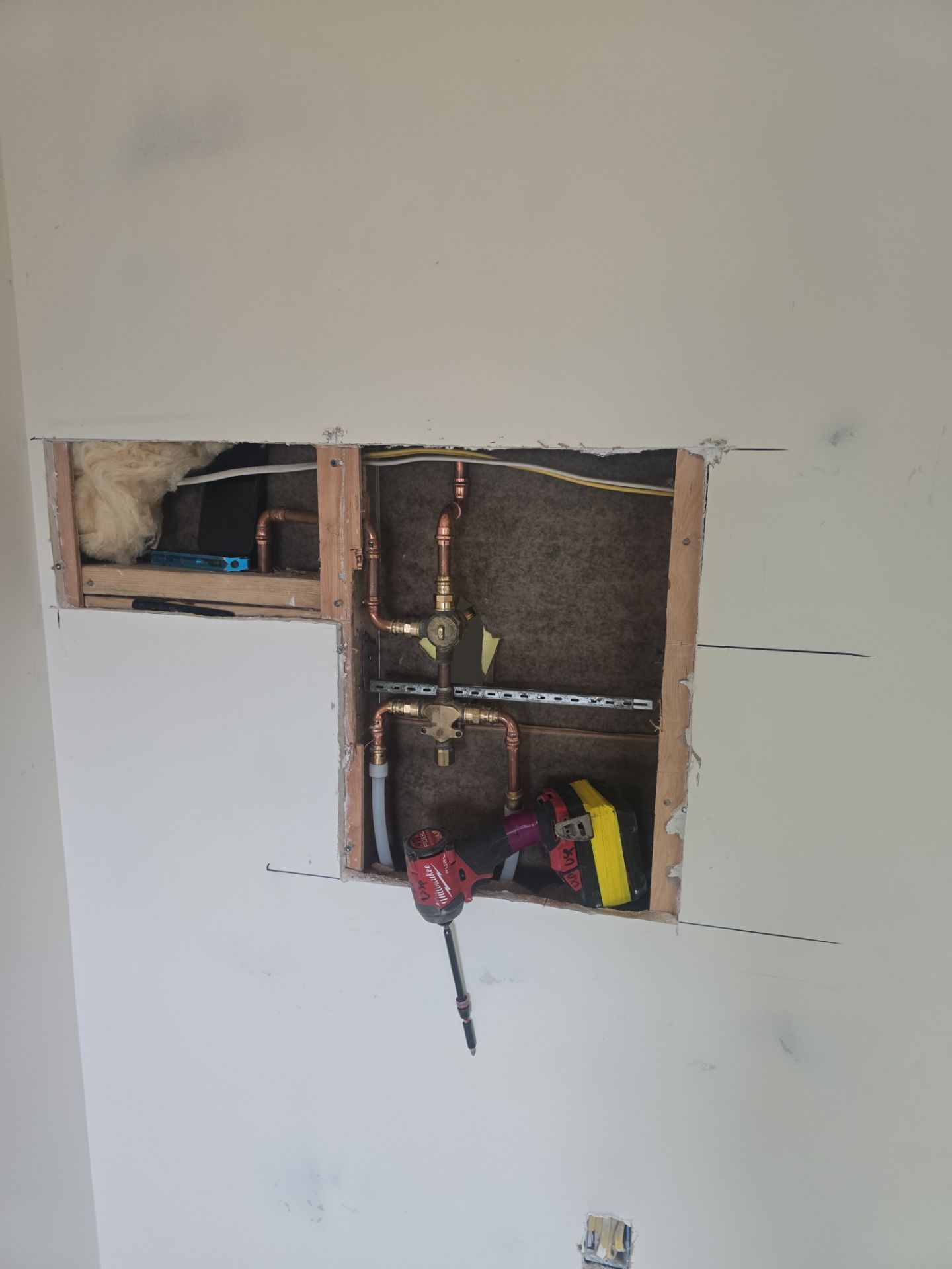 Shower piping Installation by Us Plumbing