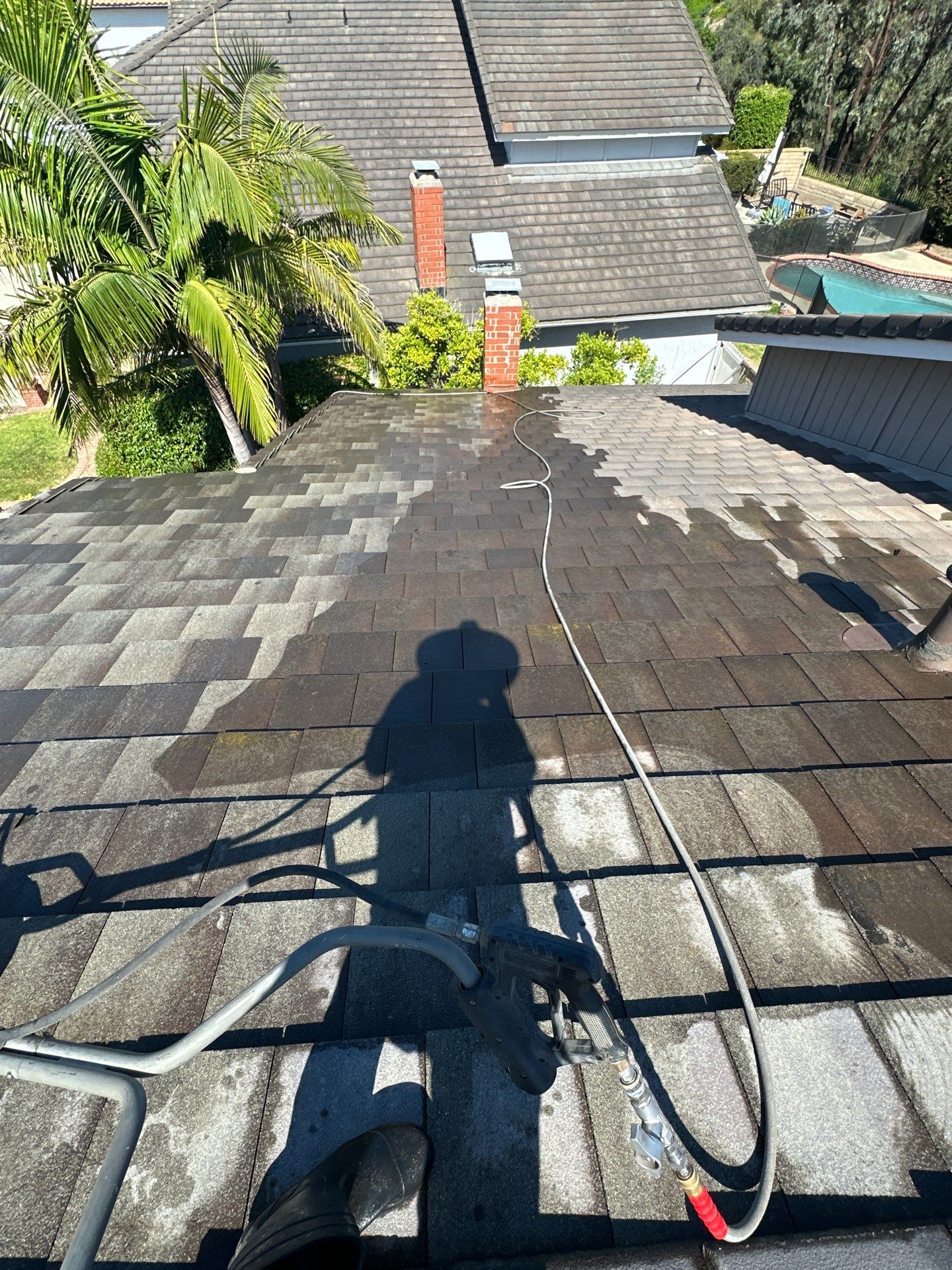Lake Forest Pressure Washing on Roof by Property Cleaning Experts