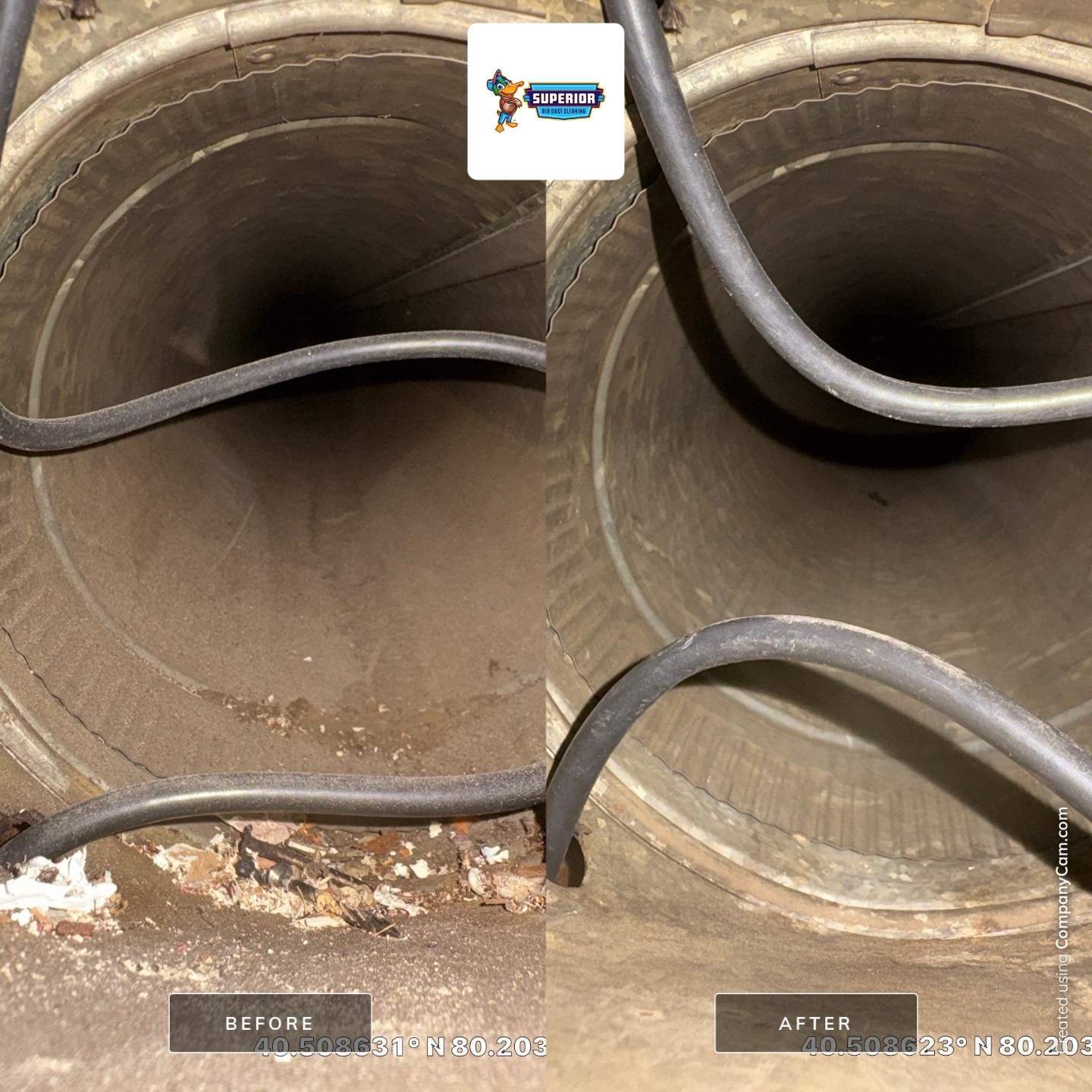 Air Duct Cleaning With a Vacuum Truck in Coraopolis, PA by Superior Air Duct Cleaning