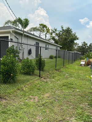 Chain-link Fence Installation using Chain-link Fence