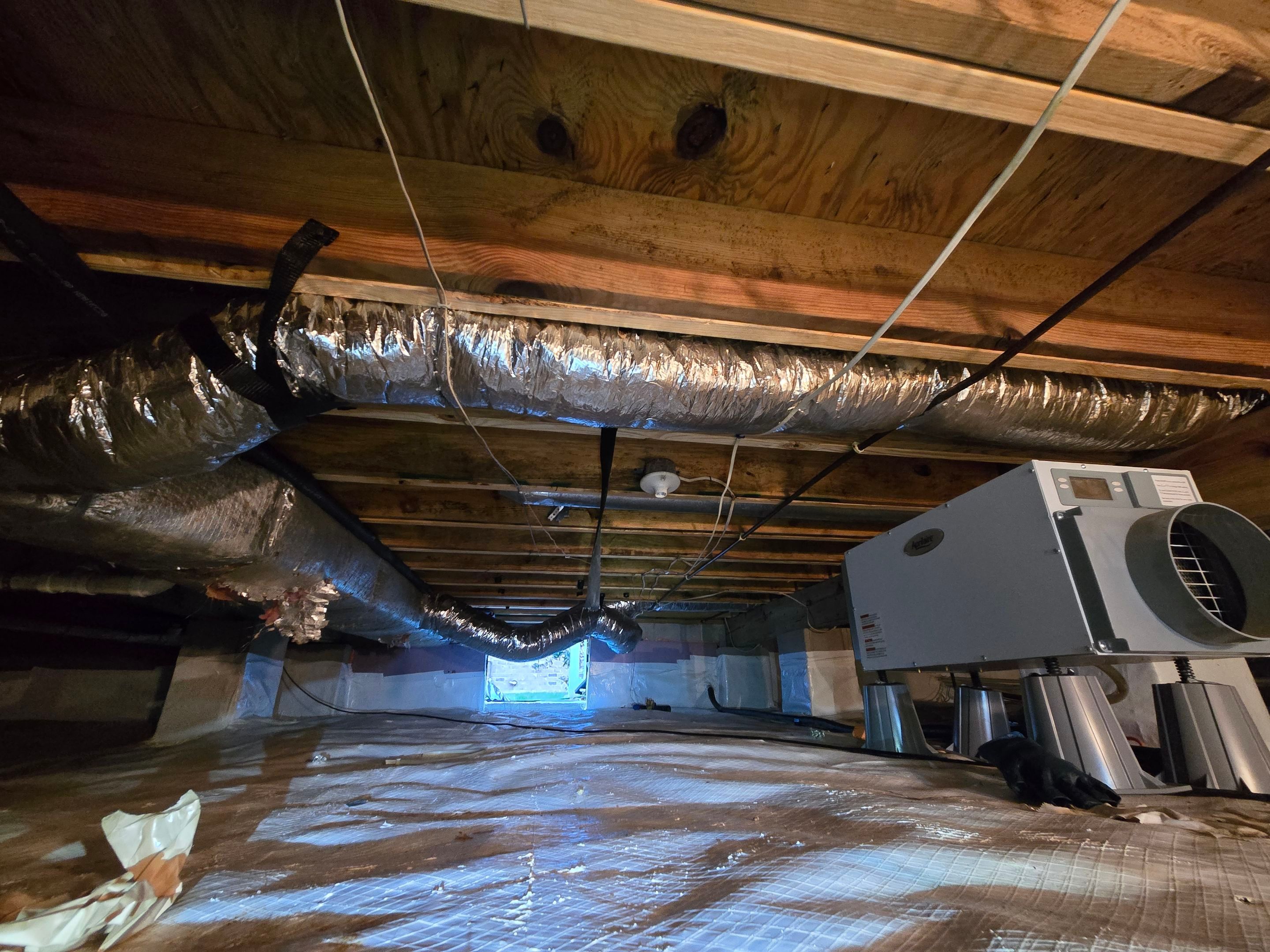 Project in Williamsburg by Patriot Crawl Space Repairs
