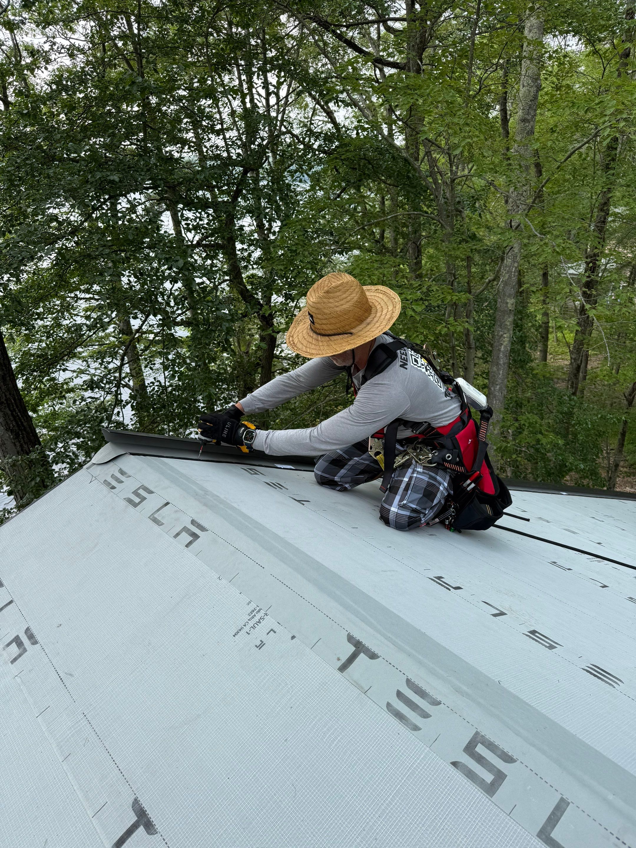 Stunning Tesla Solar Roof Cabin in the Woods by American Home Contractors