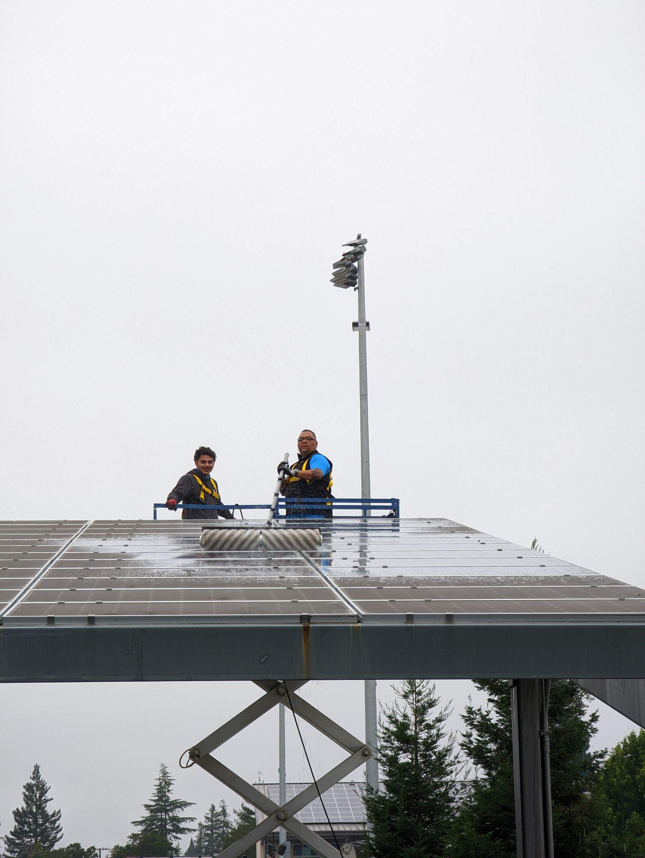 Los Alots Commercial Solar Panel Cleaning by All One Solar Shine
