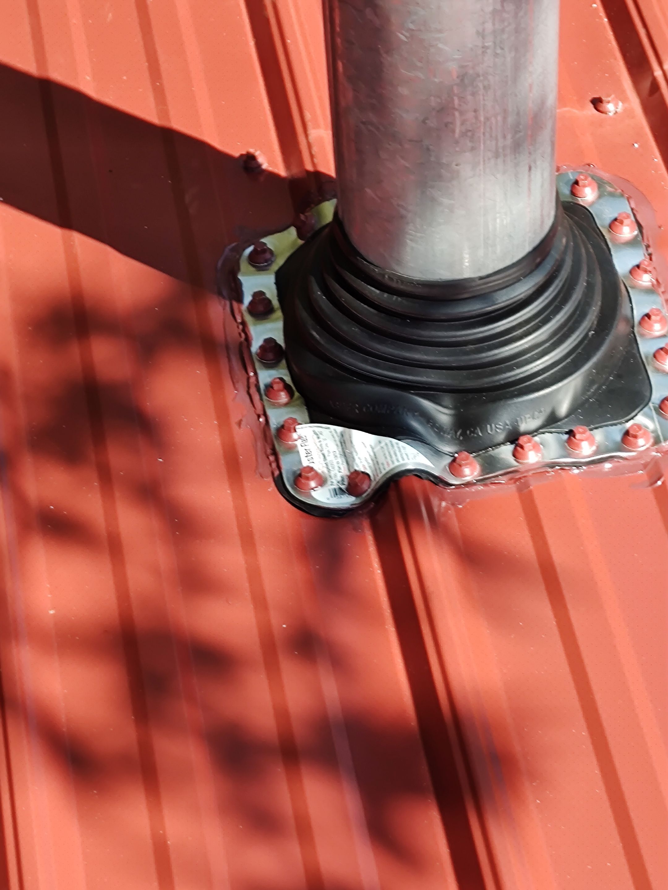 Commercial Metal Installation using Reed's Metals: 29 GA. Colored Commercial Panel by Hostetler Roofing