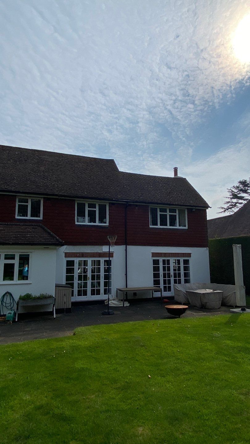 Roof Clean - Moss Removal using Honda 15lpm Low Pressure Washing Machine by Ges Exterior Cleaning ltd