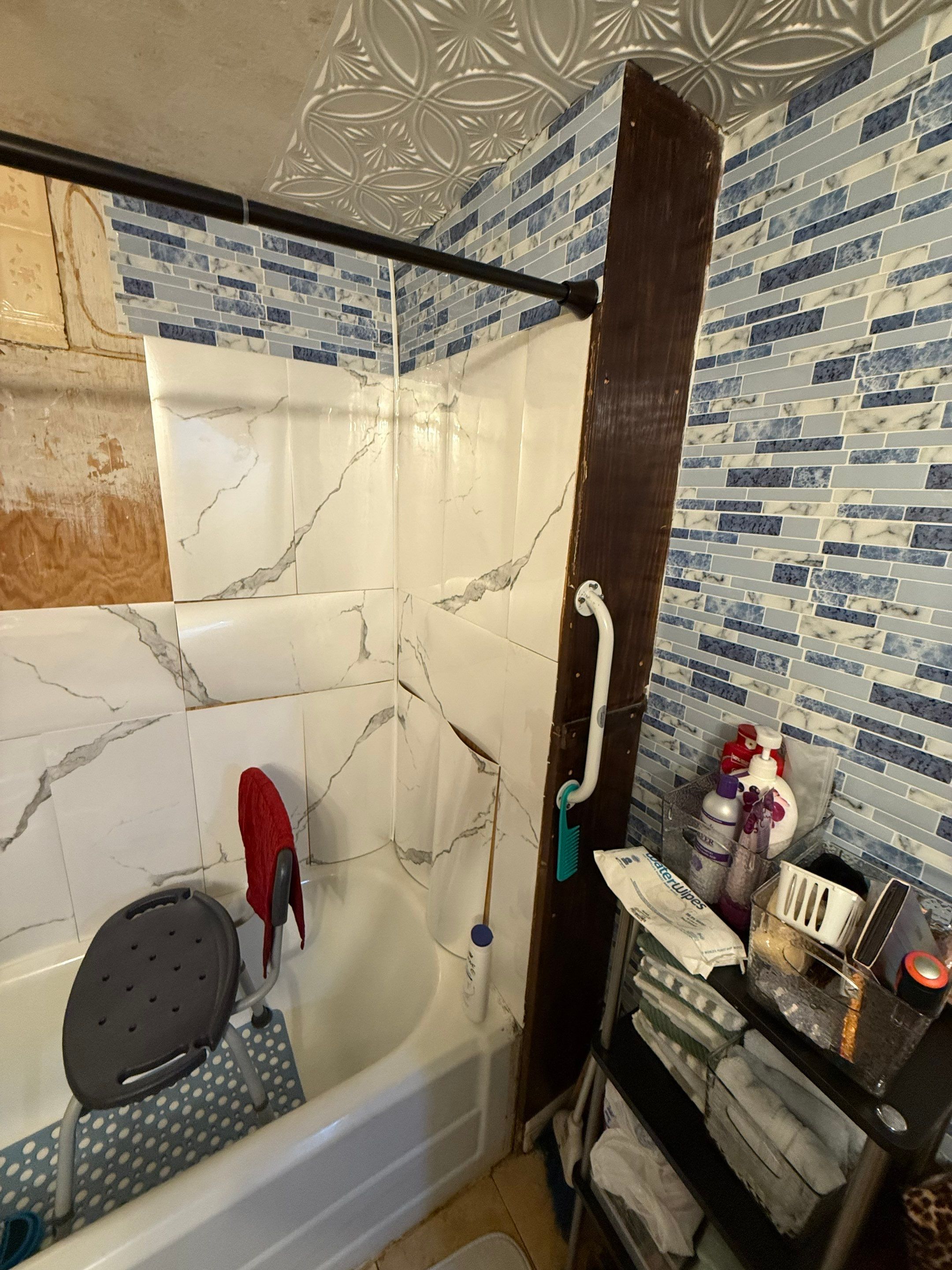 Tub to Walk-In Shower Conversion in Athol, MA by Yankee Home Improvement