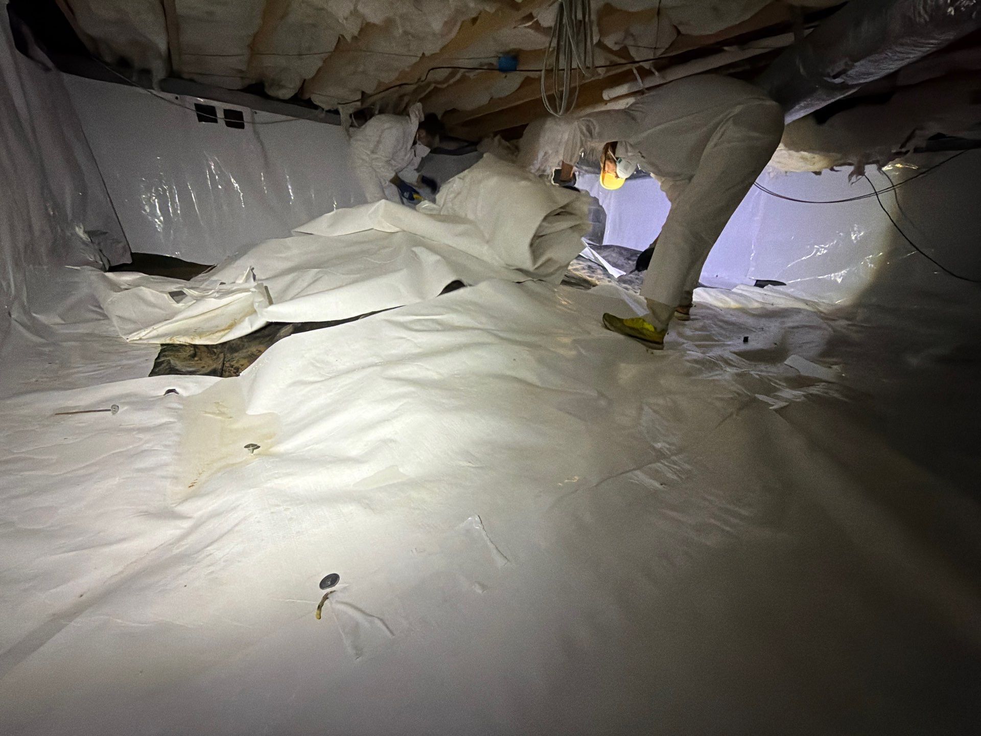 Alpharetta Crawlspace Water Damage Restoration with Vapor Barrier Installation by Restoration Damage Pros of Atlanta