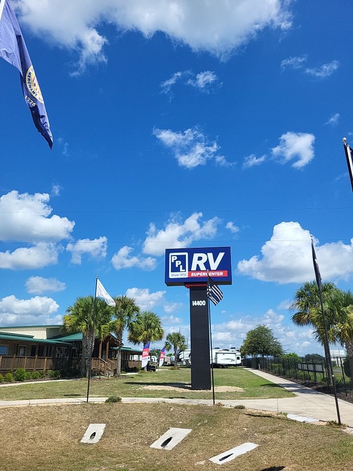 Pylon Sign for PPL Motorhomes by SignCrafters