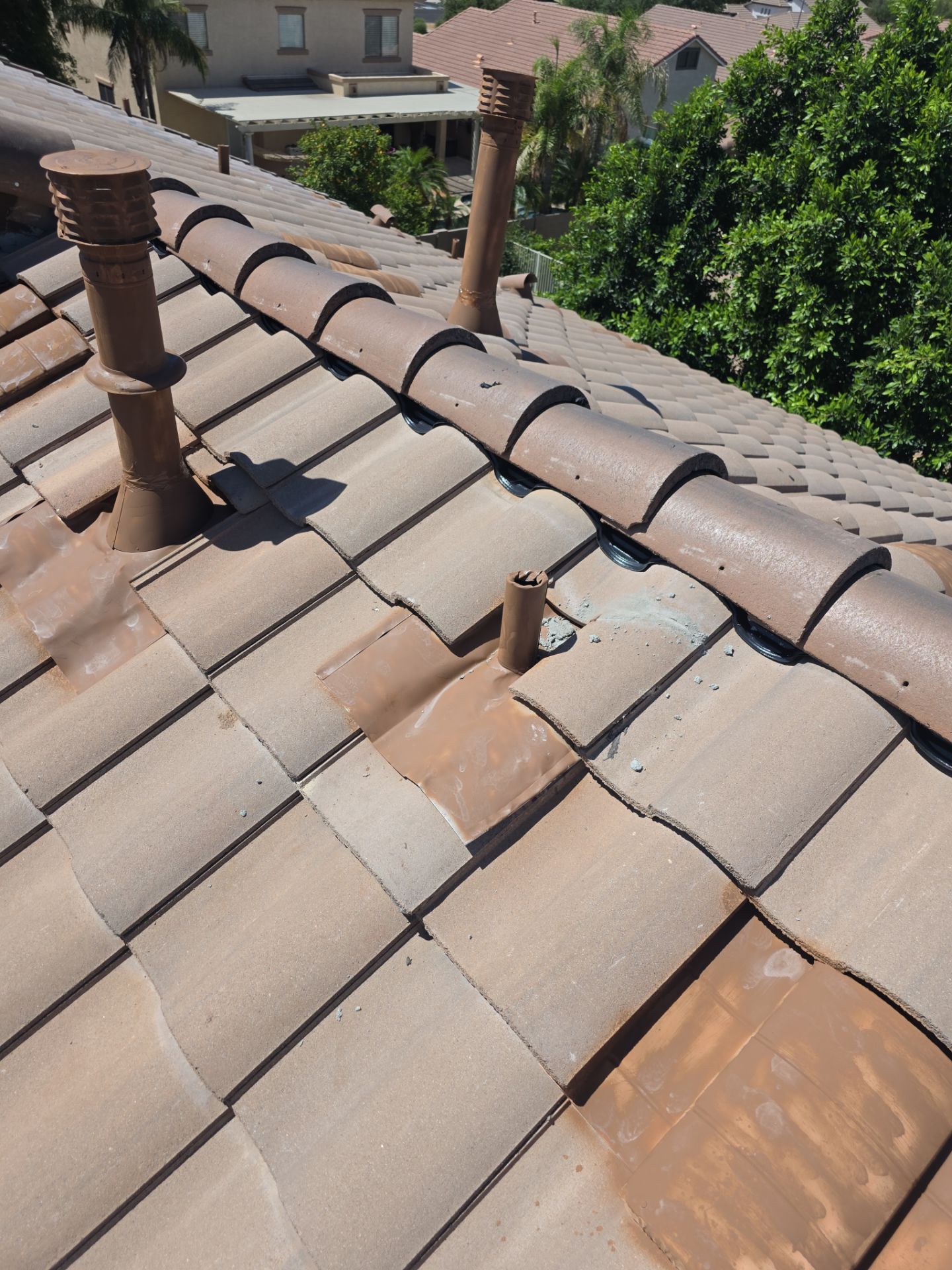 Tile Reset using Concrete Tiles in Mesa, Arizona by Weather-Tite Roofing