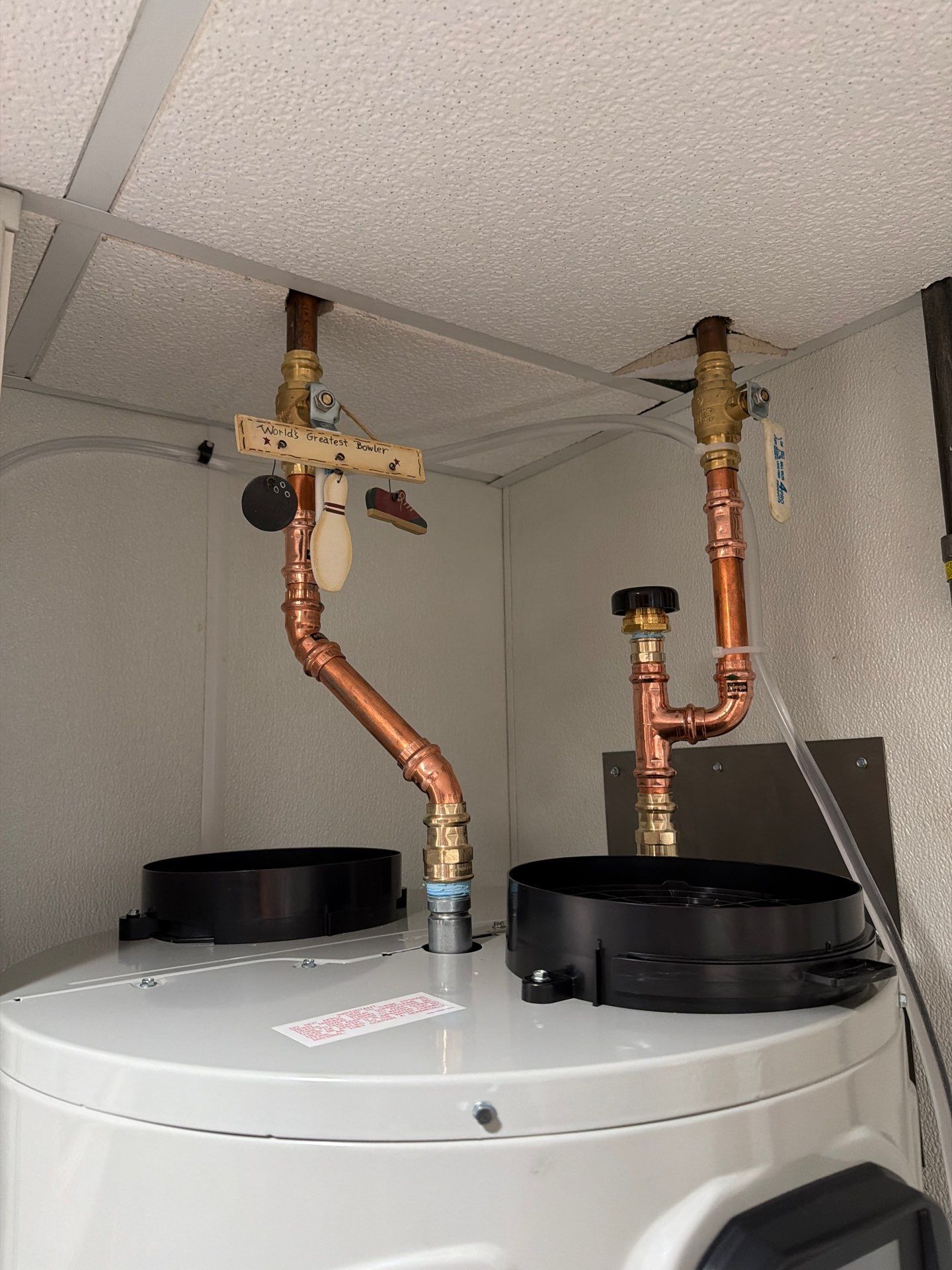 New Bradford White Water Heater Installation in Charlton by Stake Plumbing and Heating