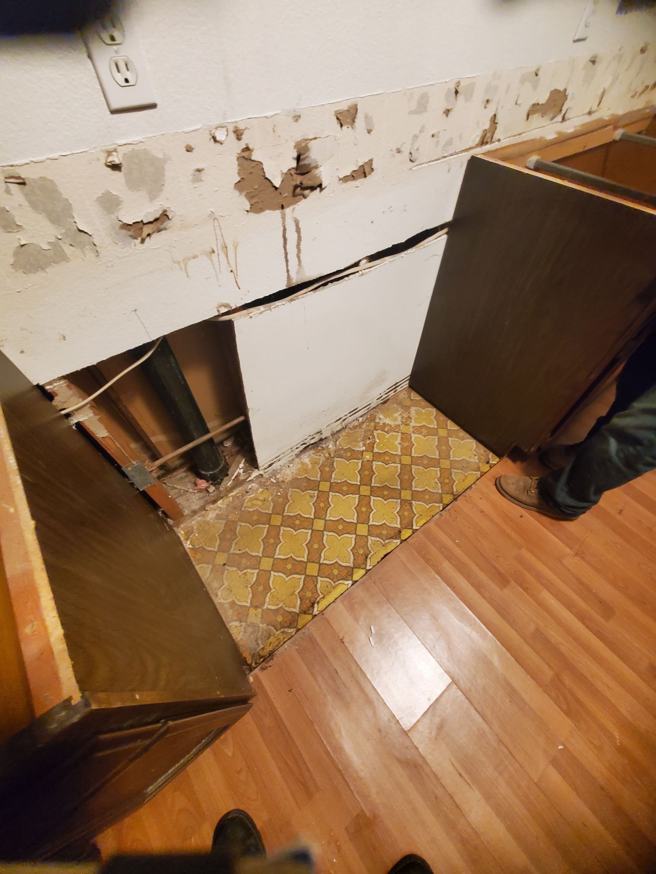 Water Damage using Air Movers by Construction Now LLC