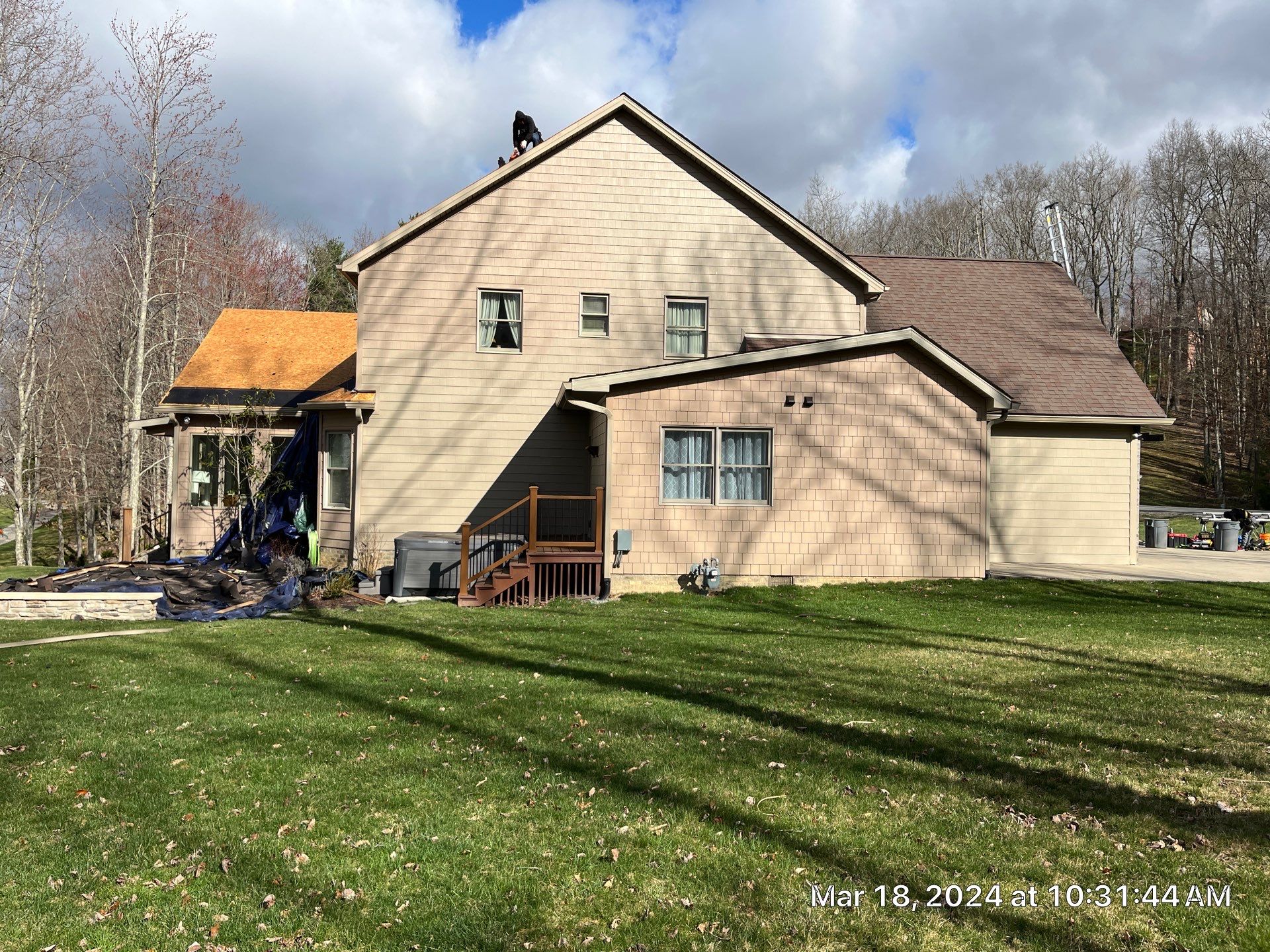 Residential Roofing Installation using certainteed Landmark Shingles by Fahey Roofing + Contracting