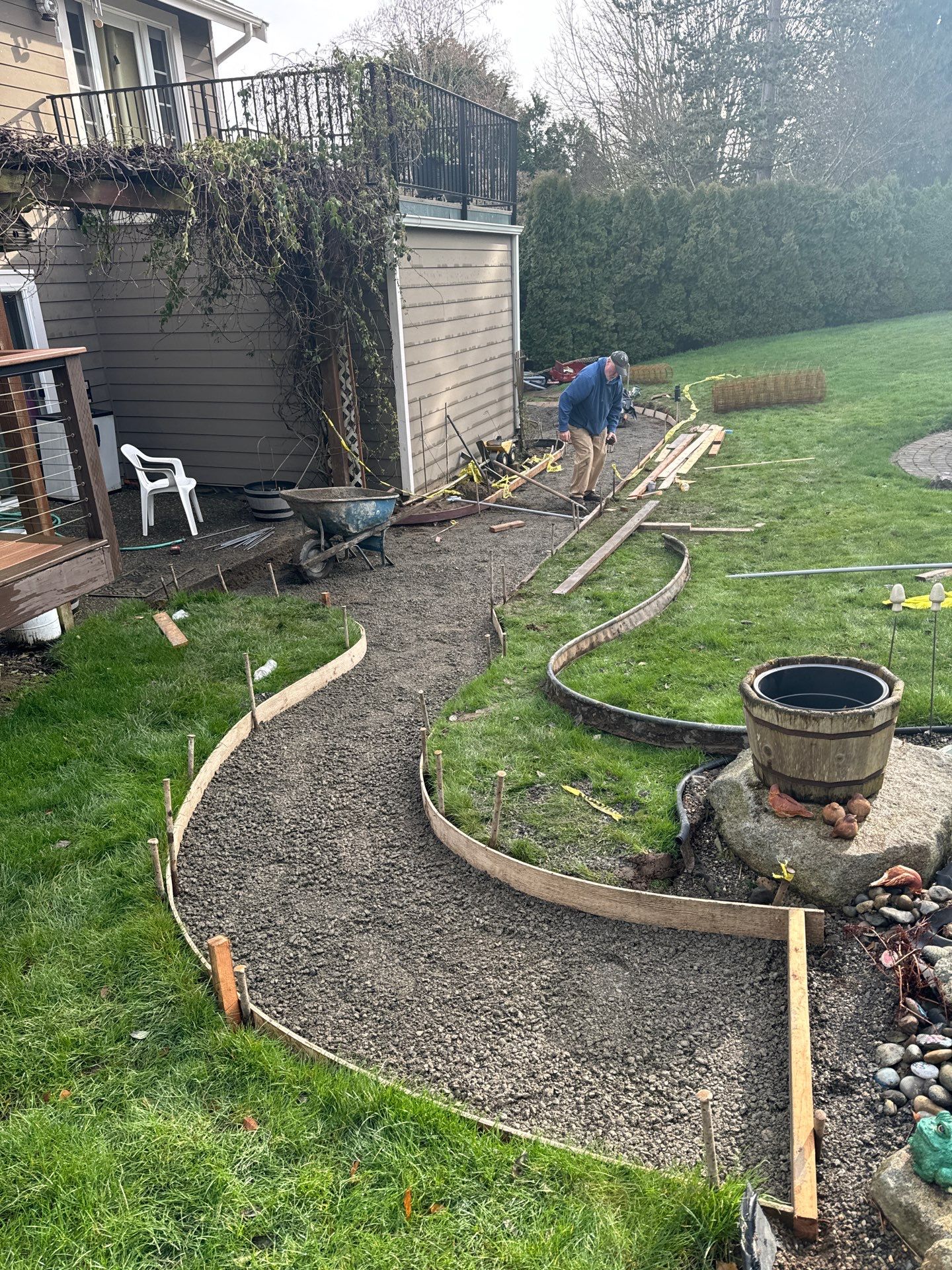 Wayne | Concrete patio & Walkway by Jireh Asphalt & Concrete Inc 