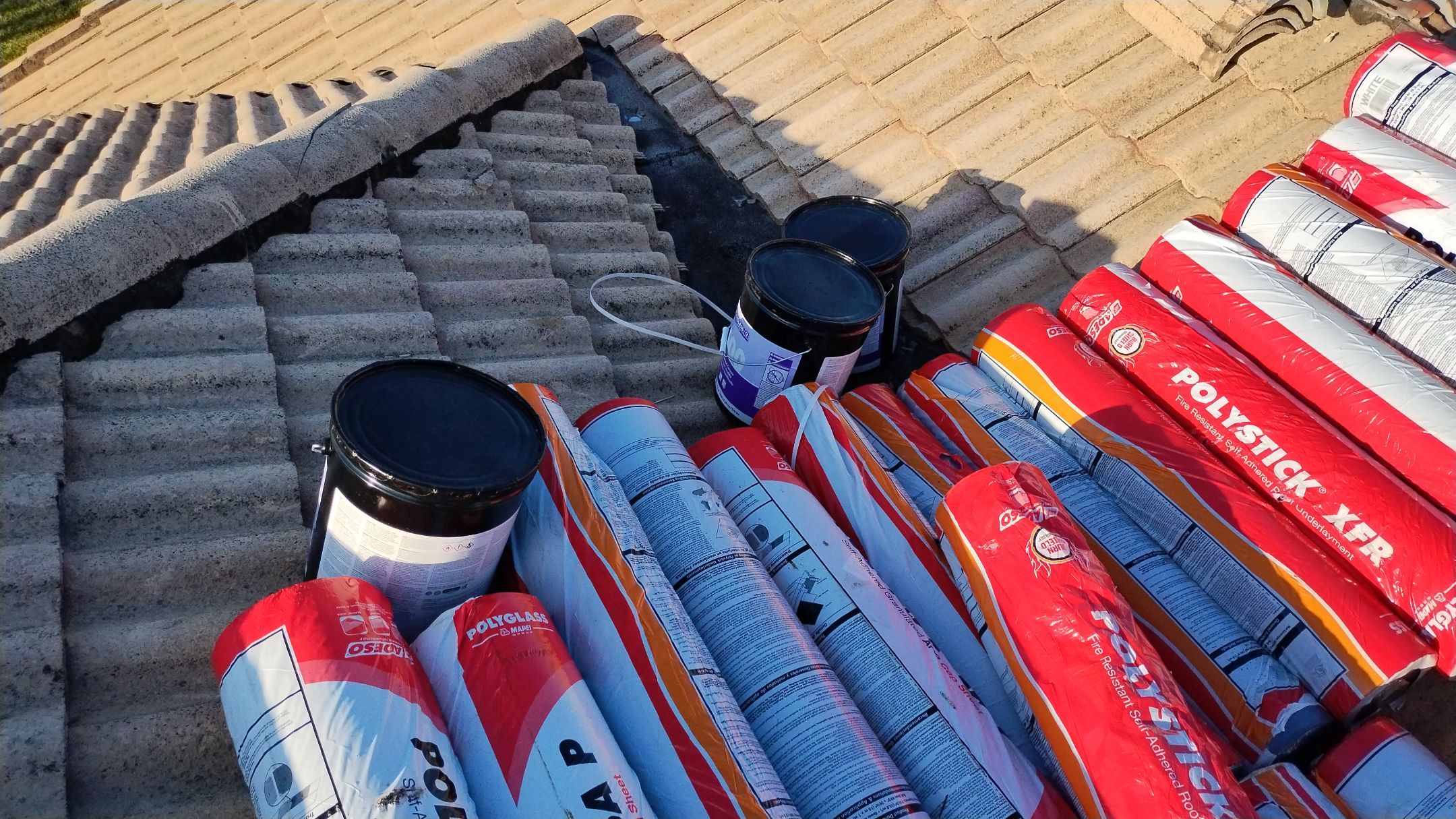 Residential Roofing Installation using 1" Nail strip metal roof by BLUES BROTHERS ROOFING
