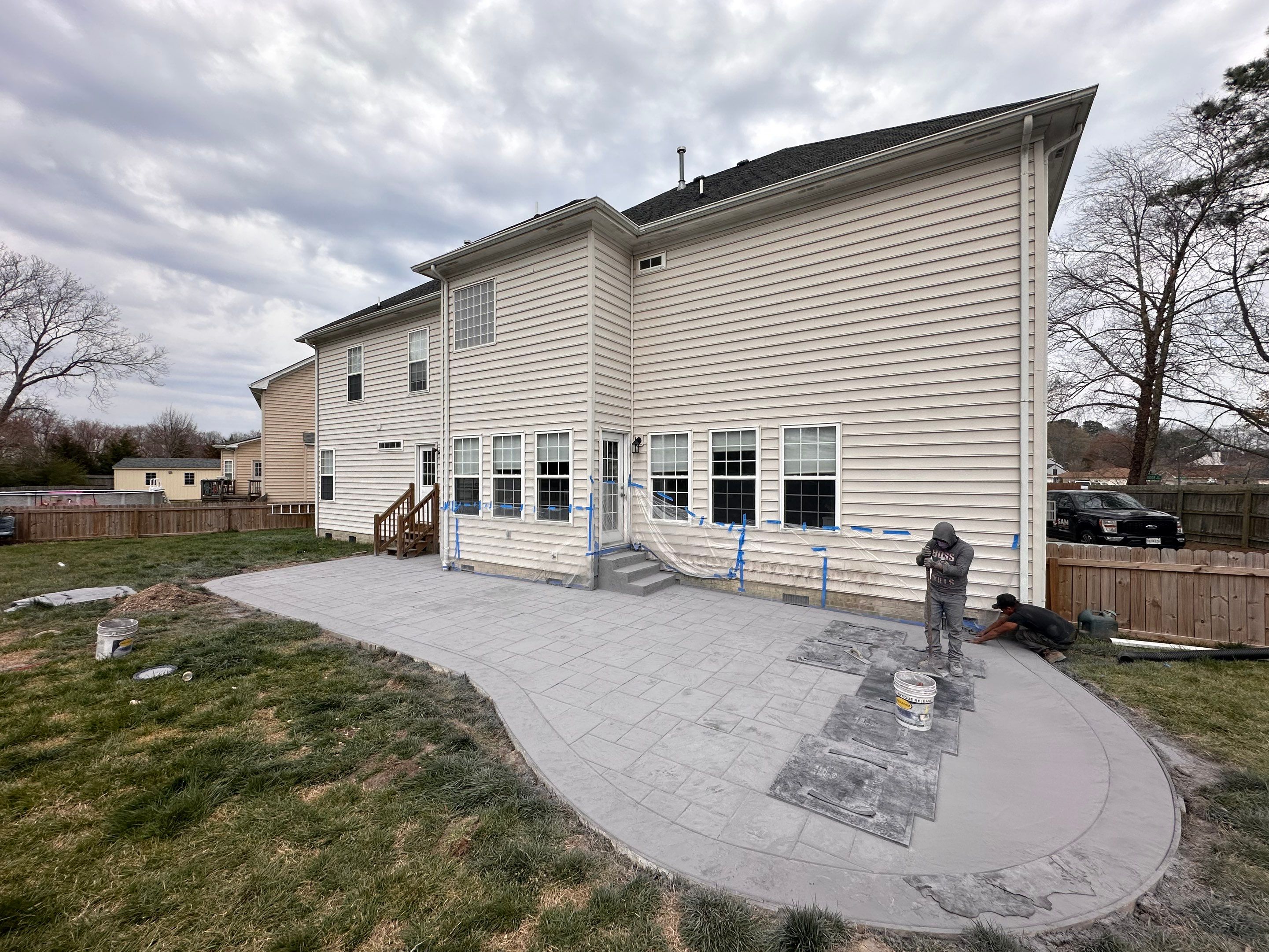 Project in Virginia Beach by Sam The Concrete Man Virginia Beach