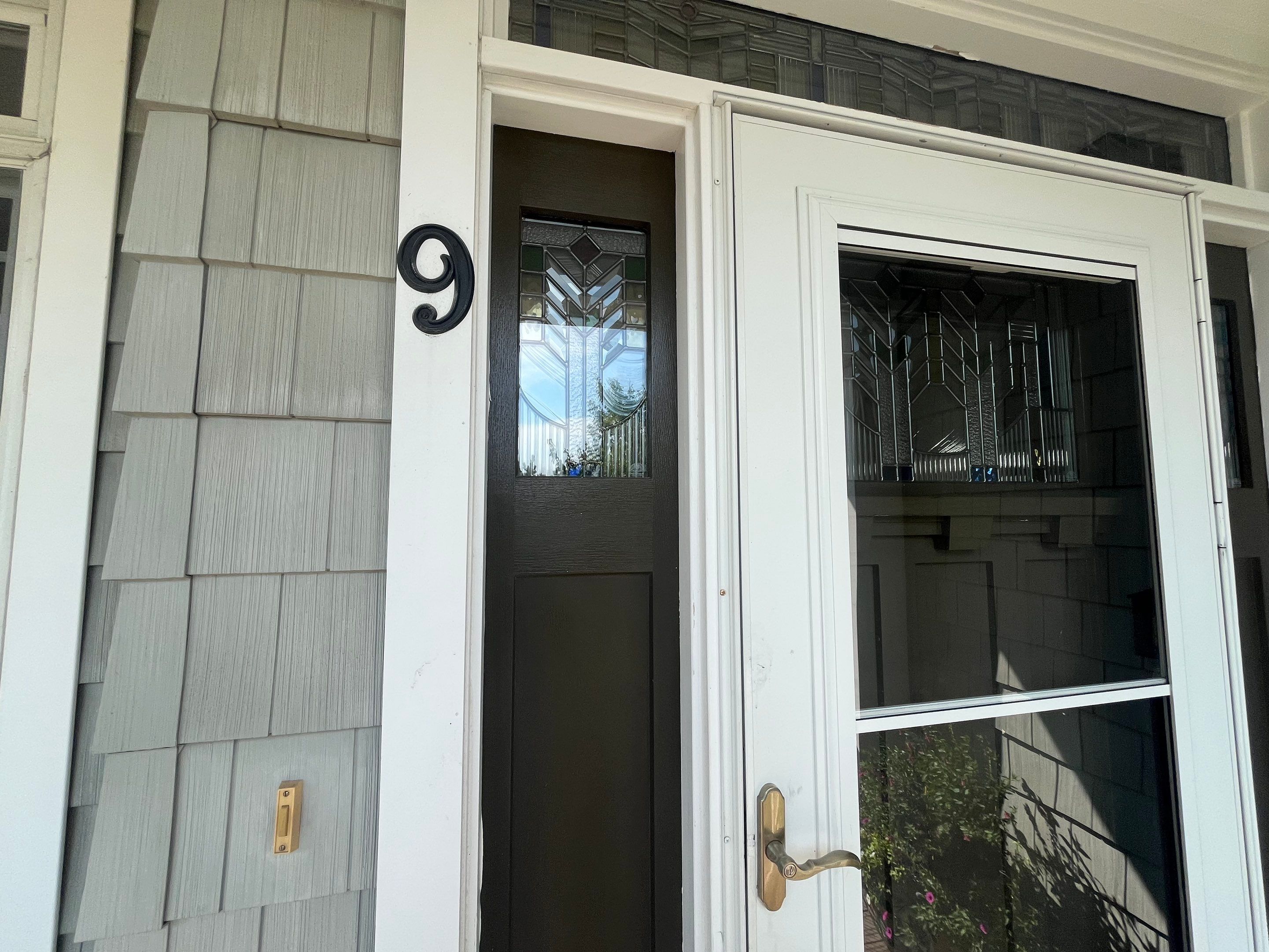 Front Door Transformation: Front Weathered to Bold & Beautiful by Fresh Coat Works LLC