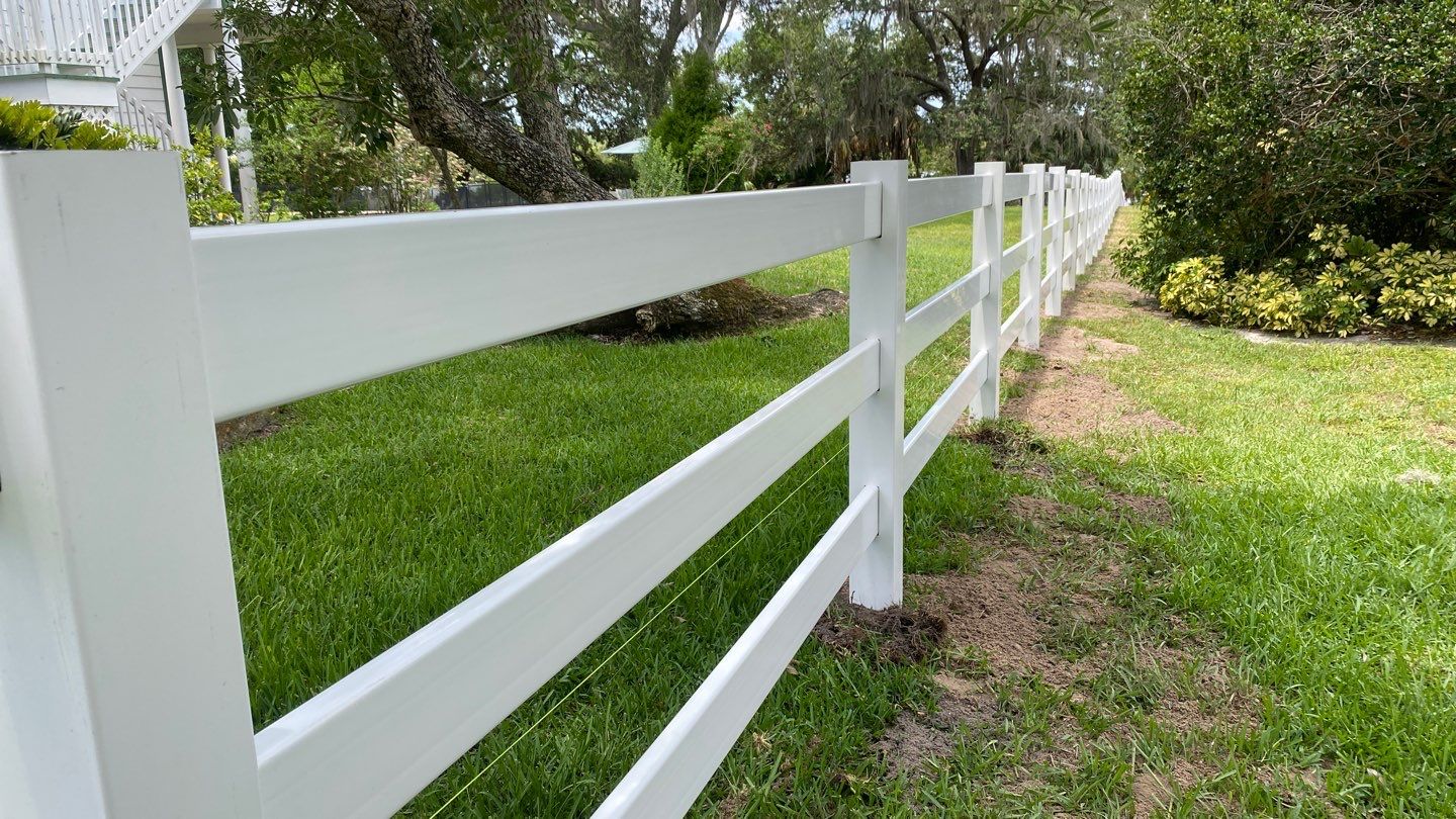 Bradenton, FL 4ft. Tall 3-Rail Ranch Rail and 4ft. Tall 3-Rail Black Aluminum Fence by Asap fence and gates, LLC