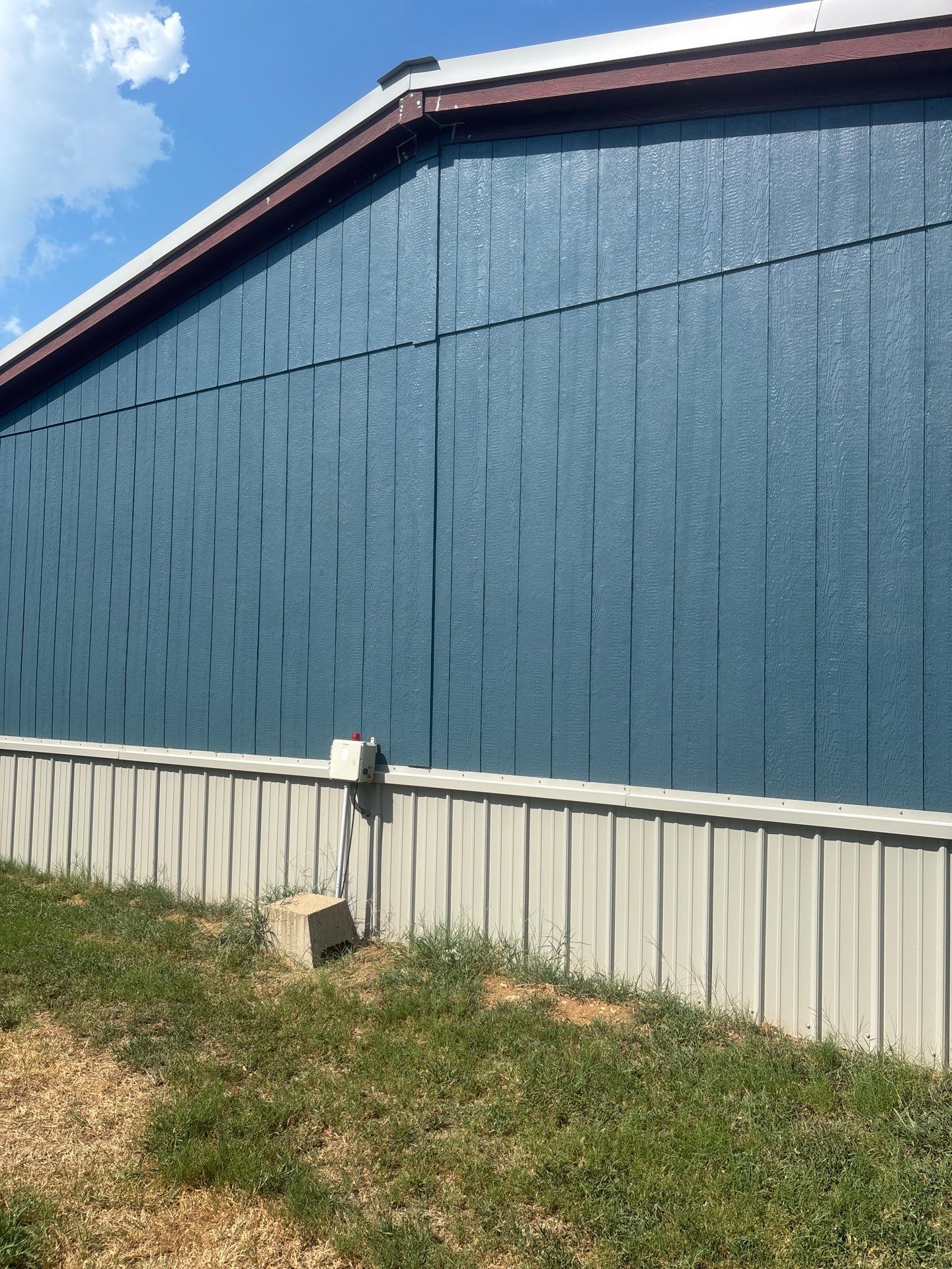 Exterior Painting in Fruitvale, TX | Wood Porch & Home in Deep Navy Blue by Quality Coats Painting