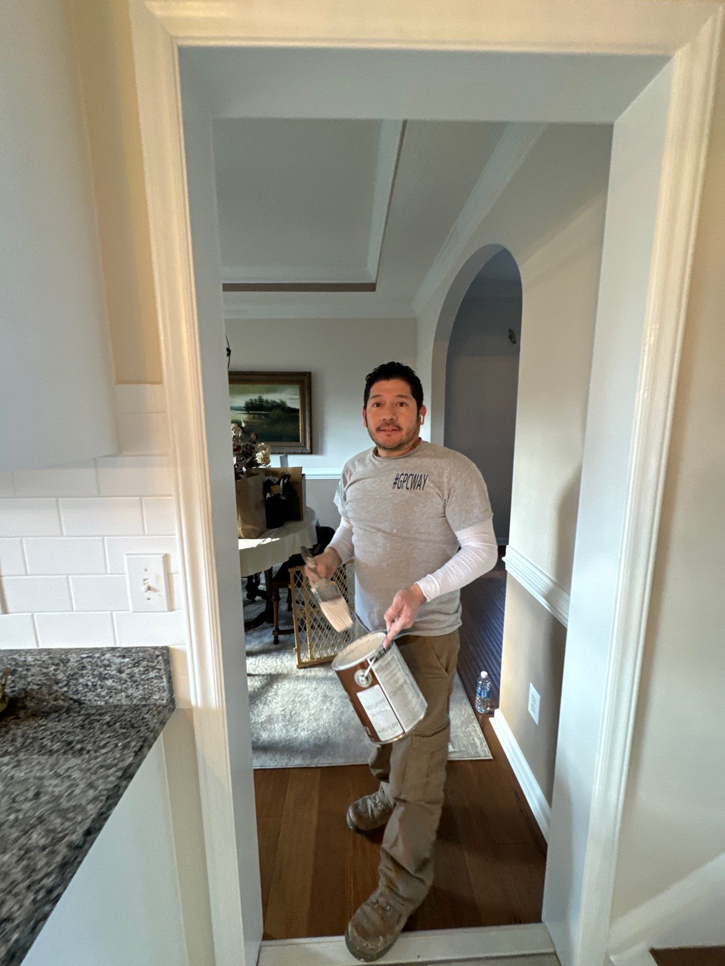 Cabinet painting by GonzalezPainters & Contractors Inc 